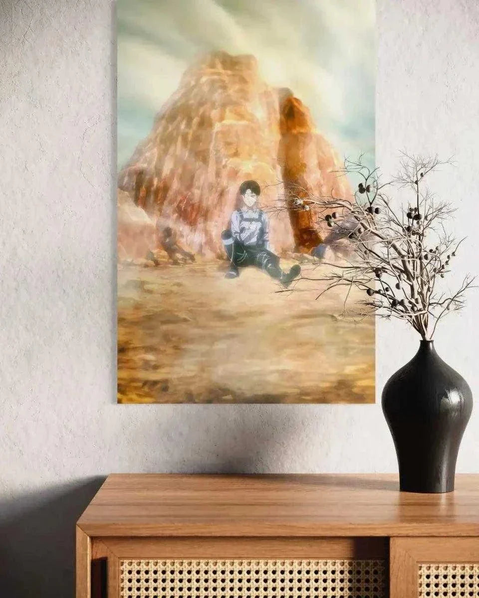 Levi meets his comrades - Anime Leinwandbild by SimpleCanvas