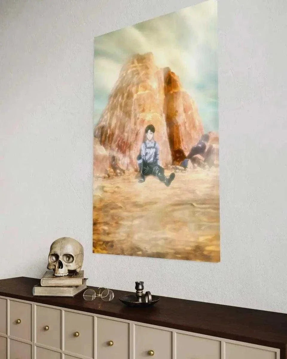 Levi meets his comrades - Anime Leinwandbild by SimpleCanvas