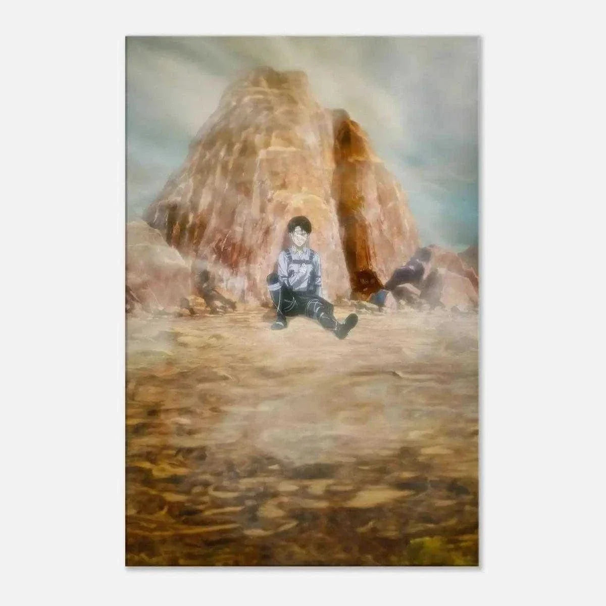 Levi meets his comrades - Anime Leinwandbild by SimpleCanvas