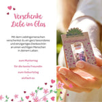 Lieblingsmensch mit handgepflückten Blüten