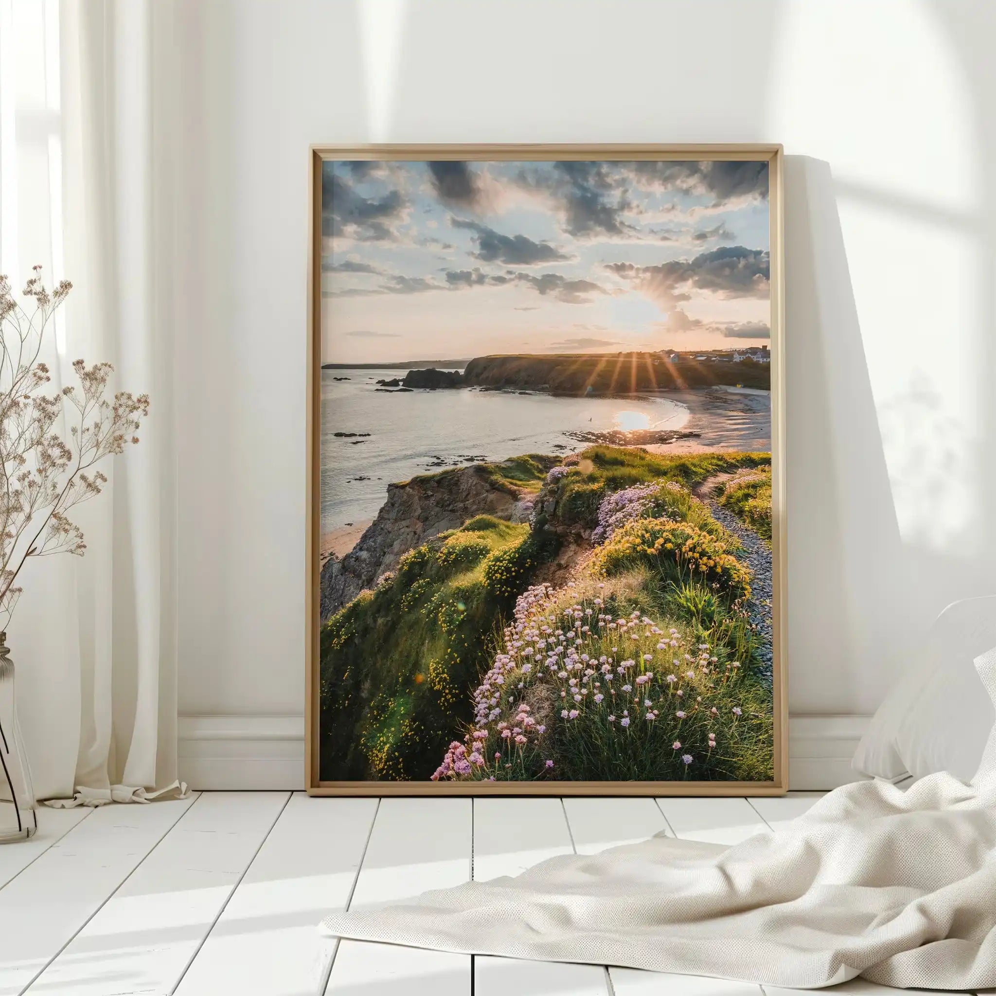 Annestown Beach at Sunrise – Ireland Coastal Wall Art Print by Chamonix Prints