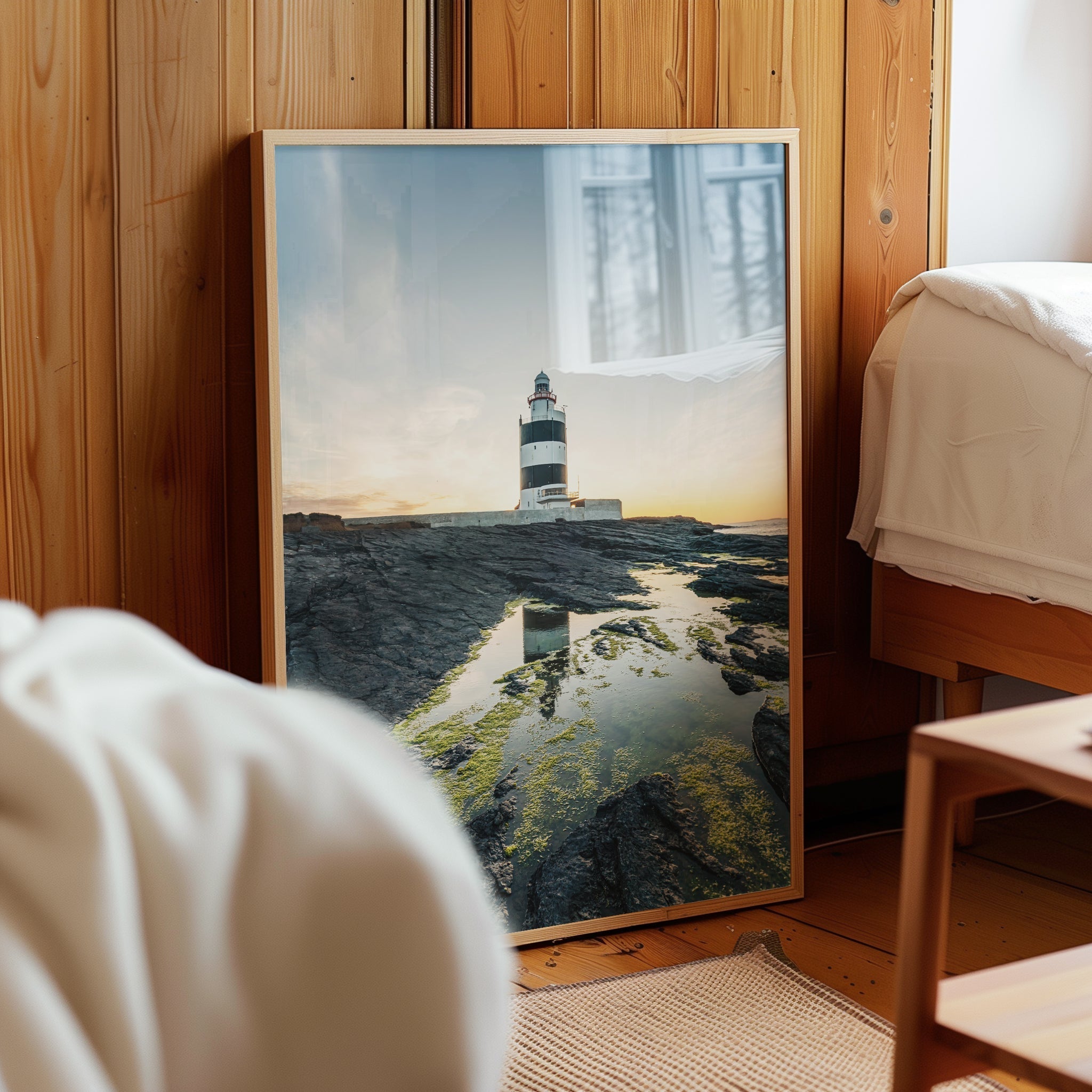 Hook Head Lighthouse at Sunset – Irish Coastal Wall Art Print