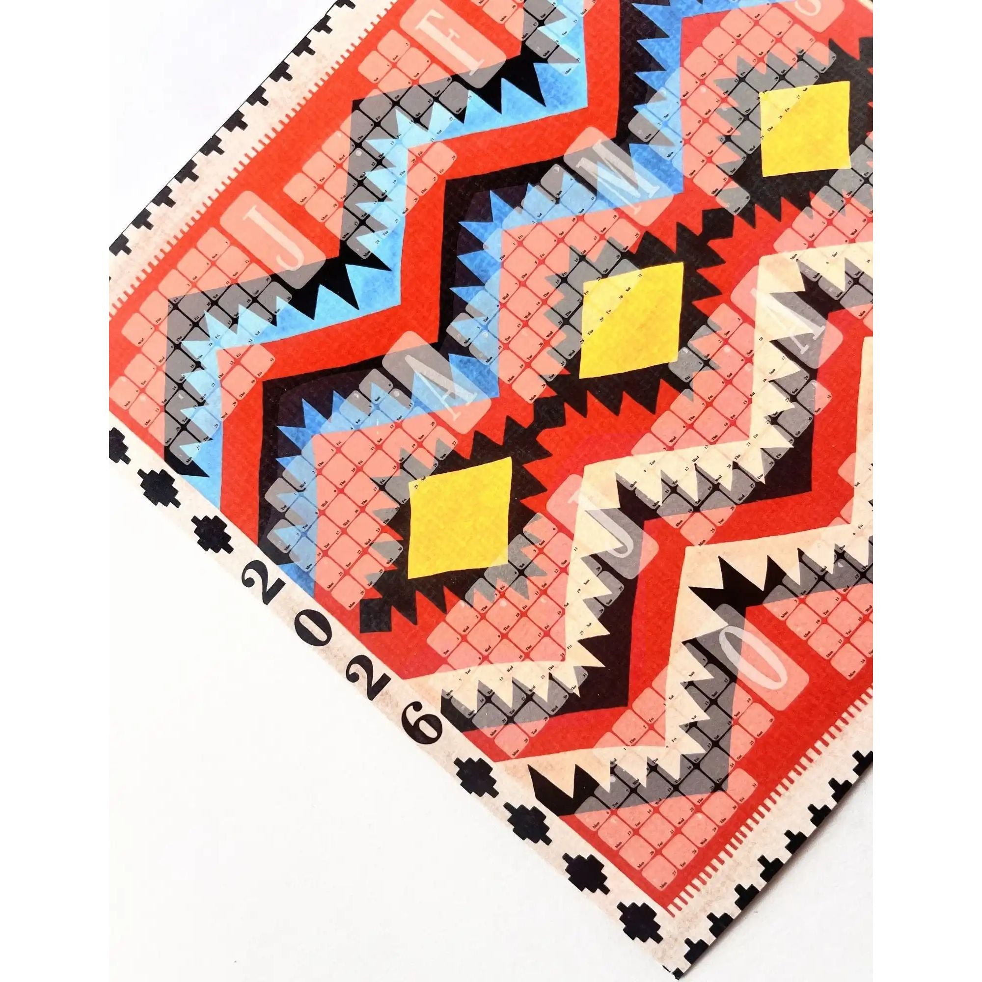 Wandkalender  // Kilim Classic rot