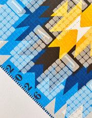 Wandkalender  // Kilim Yamka azurblau