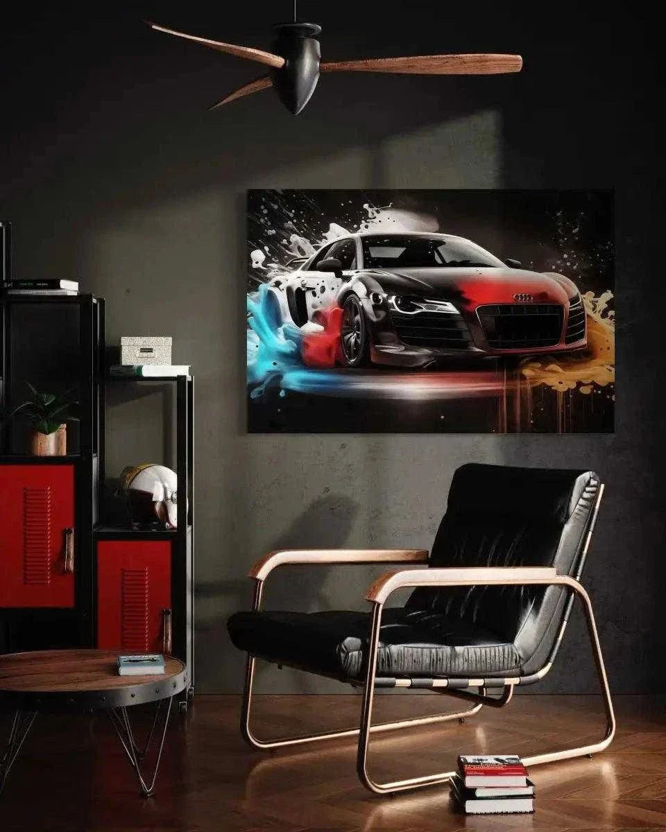 Liquid Audi - Auto Leinwandbild by SimpleCanvas