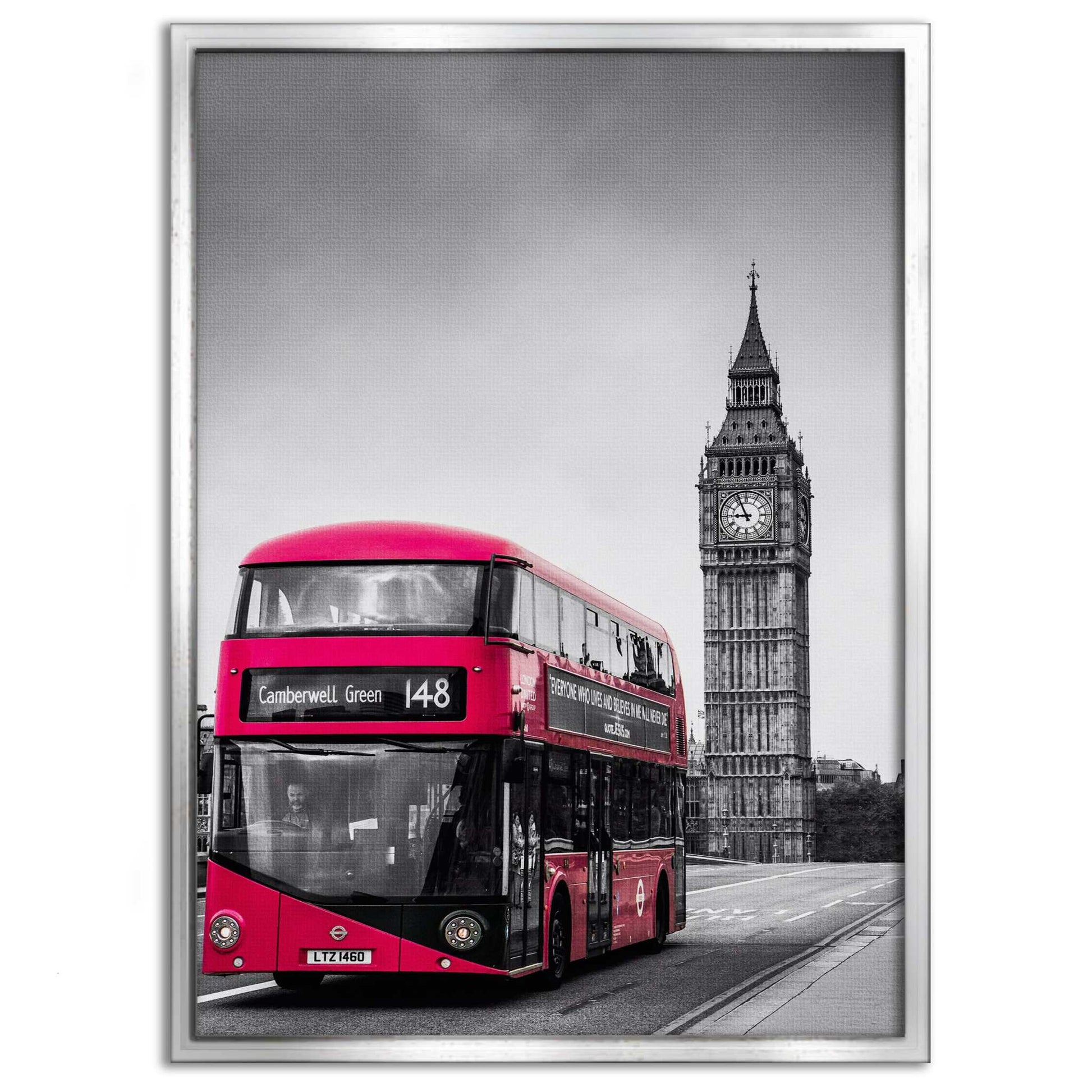 London Bus - Leinwandbild Stadt by SimpleCanvas