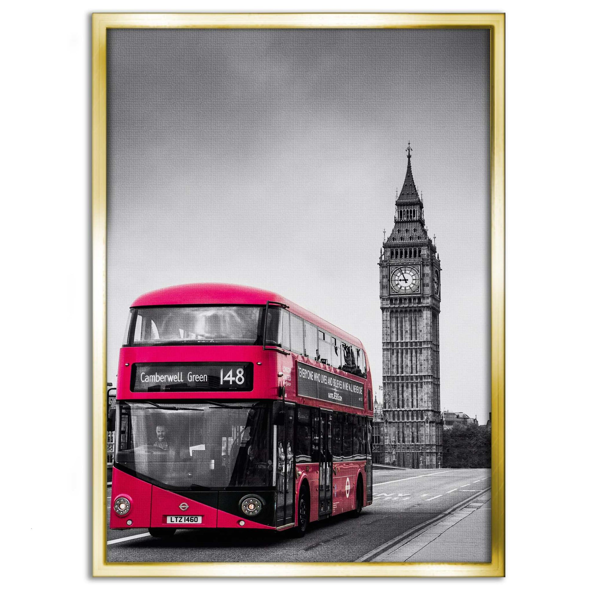 London Bus - Leinwandbild Stadt by SimpleCanvas