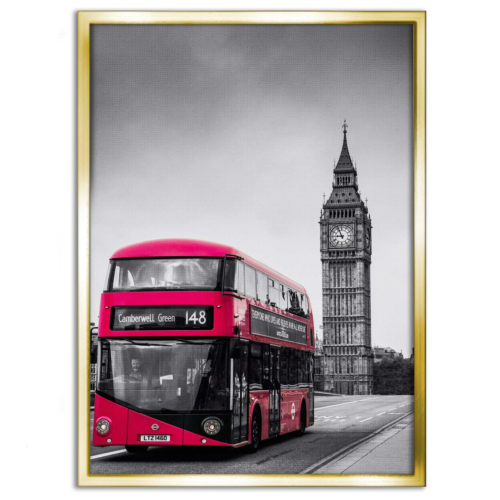 London Bus - Leinwandbild Stadt by SimpleCanvas