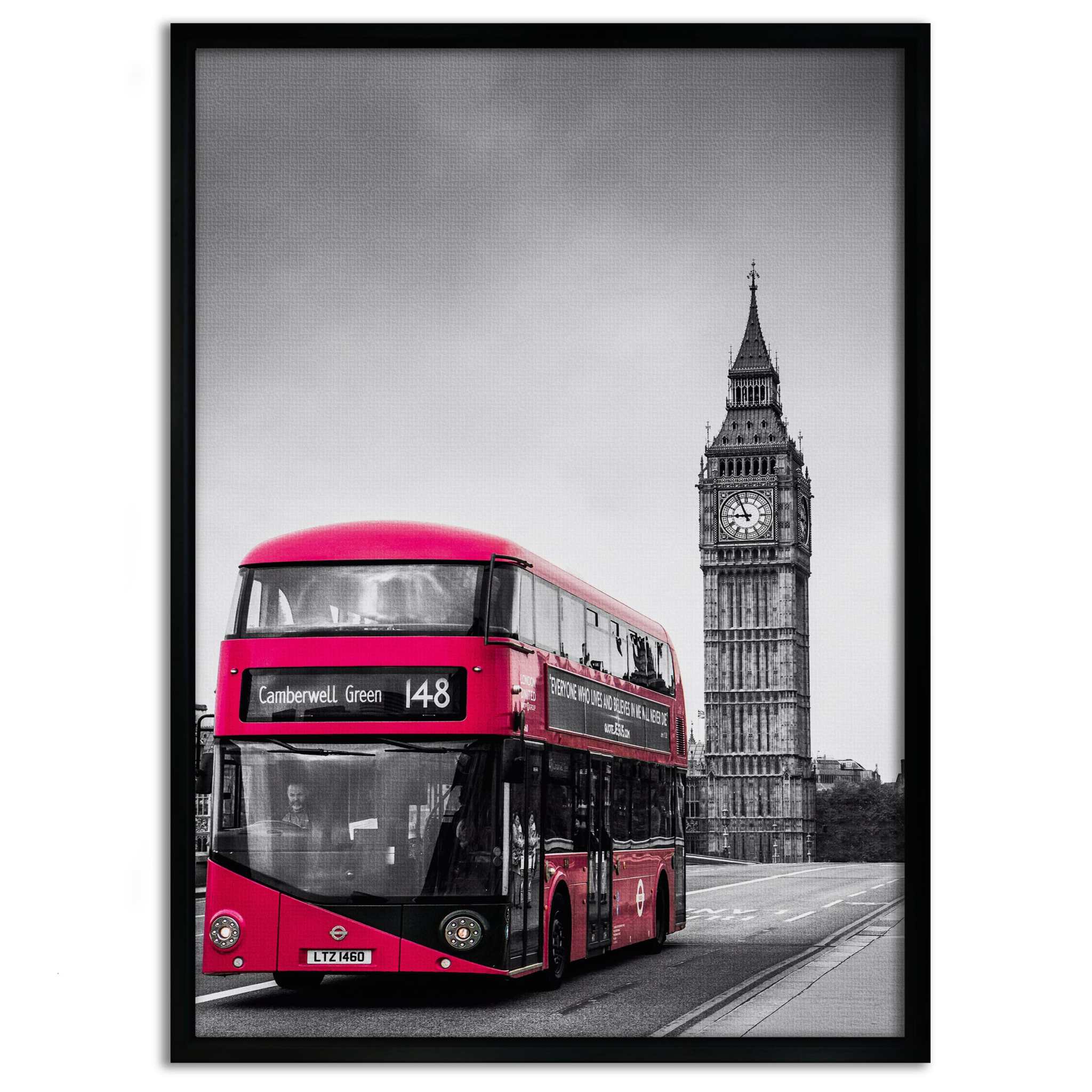 London Bus - Leinwandbild Stadt by SimpleCanvas
