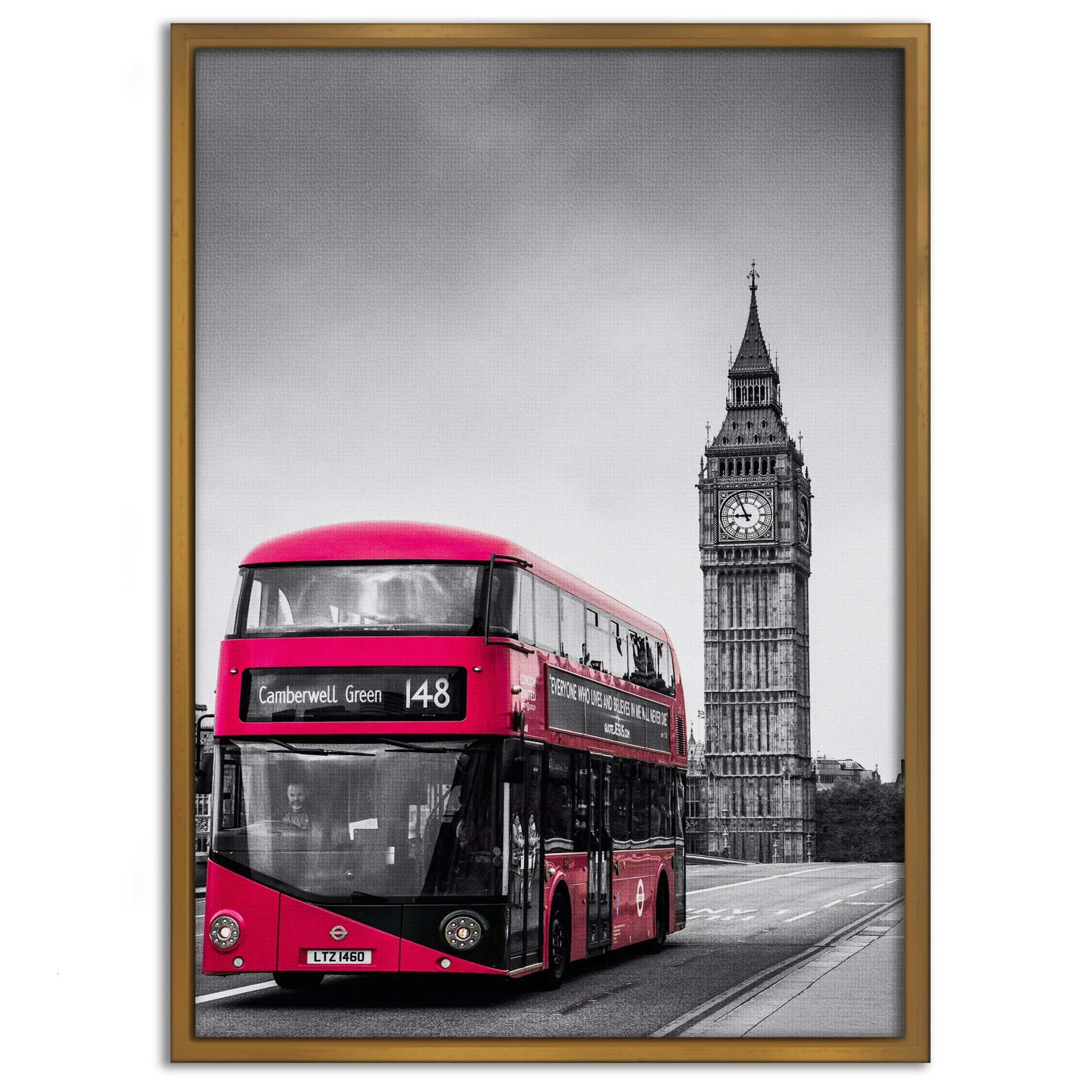 London Bus - Leinwandbild Stadt by SimpleCanvas