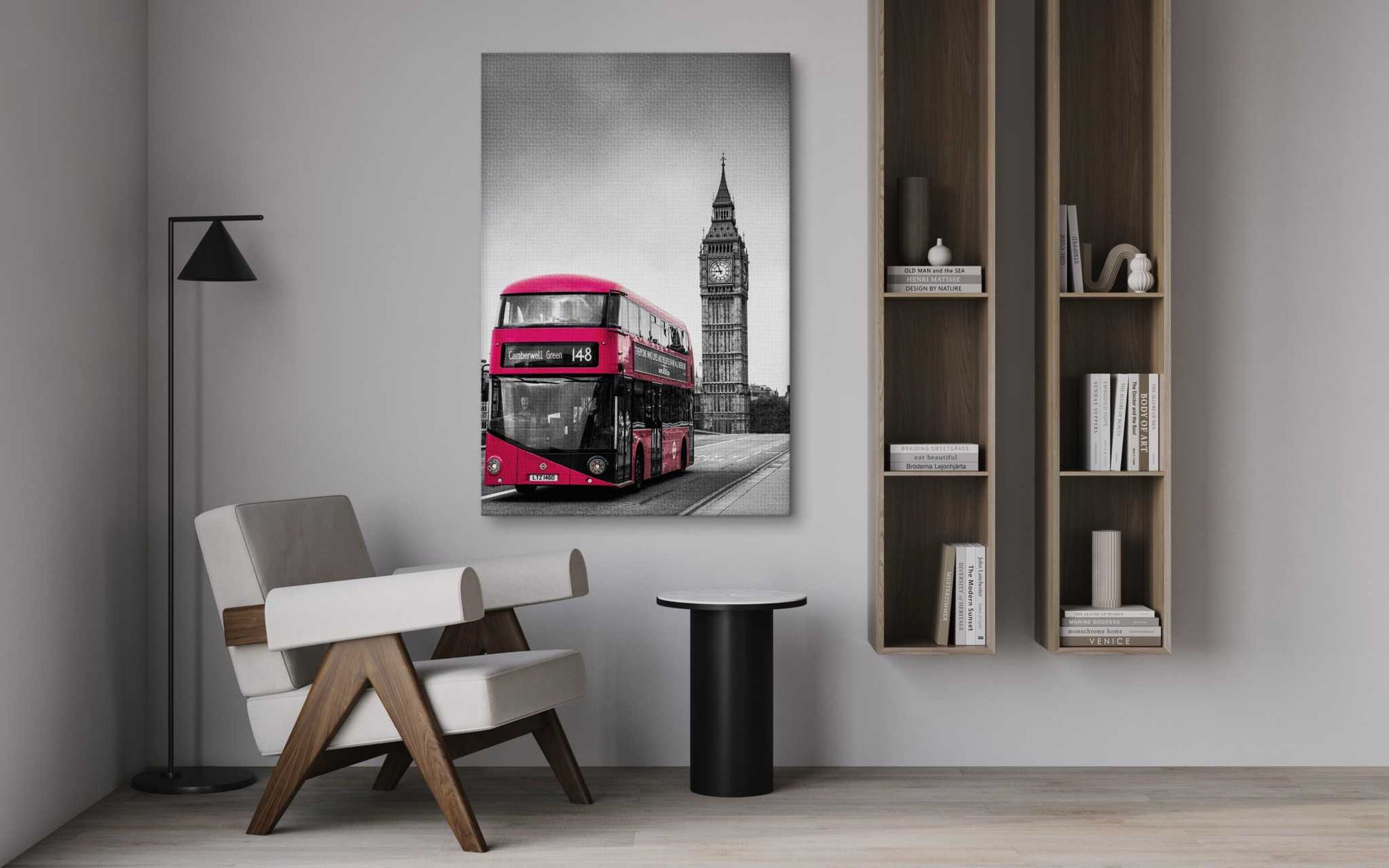 London Bus - Leinwandbild Stadt by SimpleCanvas
