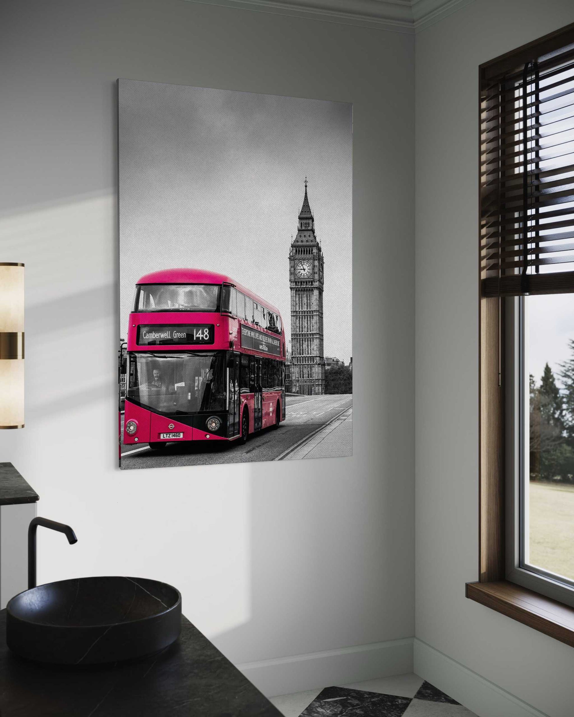 London Bus - Leinwandbild Stadt by SimpleCanvas