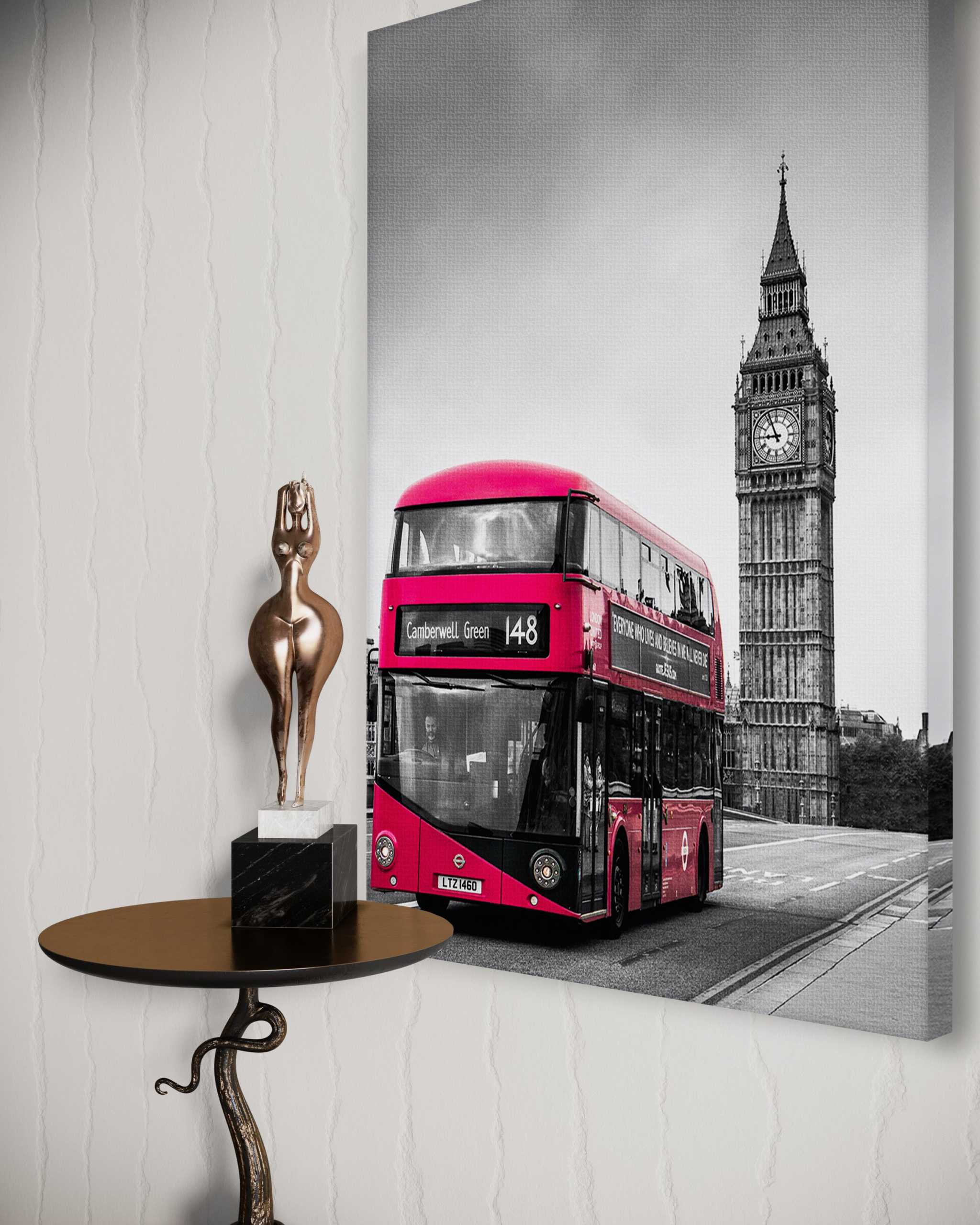 London Bus - Leinwandbild Stadt by SimpleCanvas
