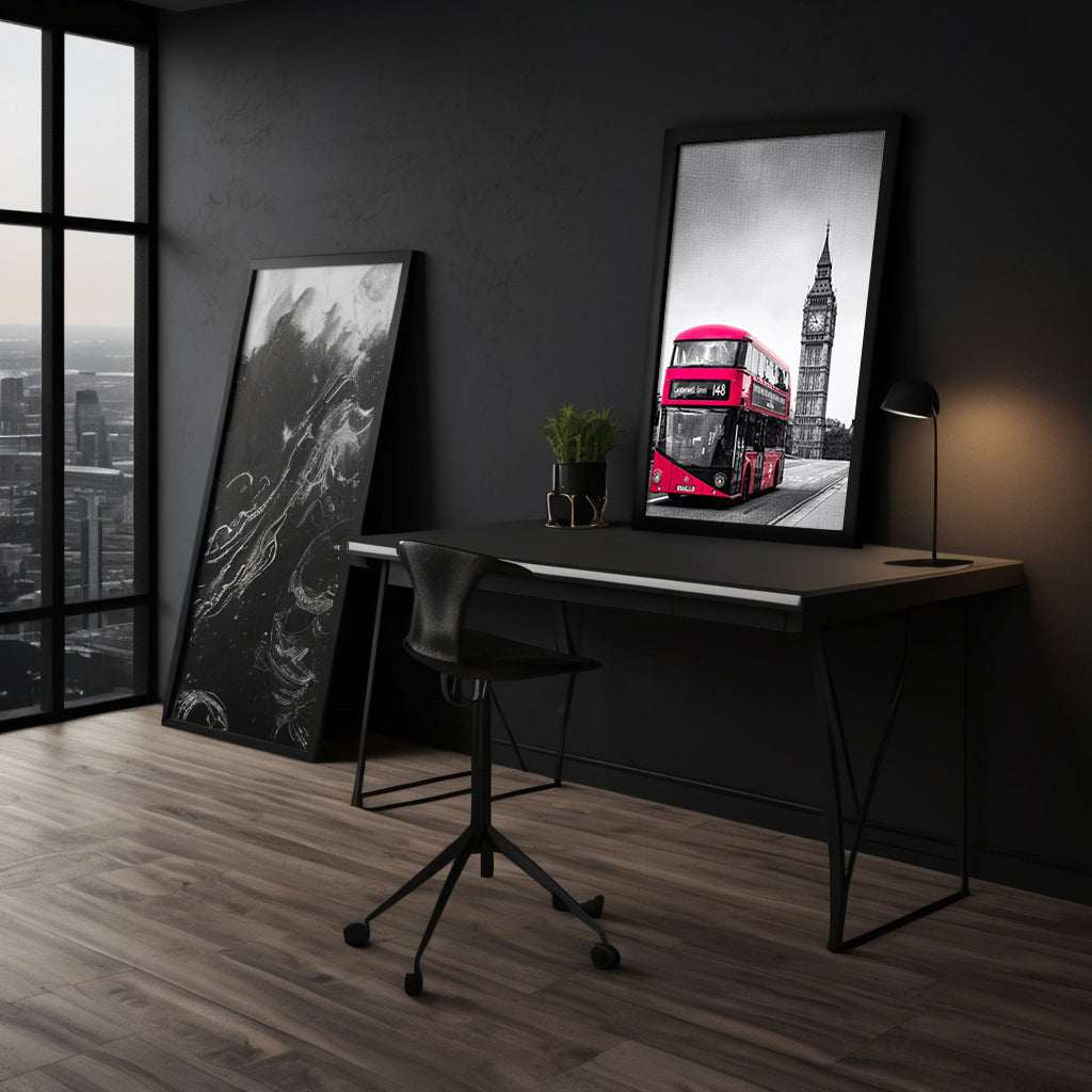 London Bus - Leinwandbild Stadt by SimpleCanvas