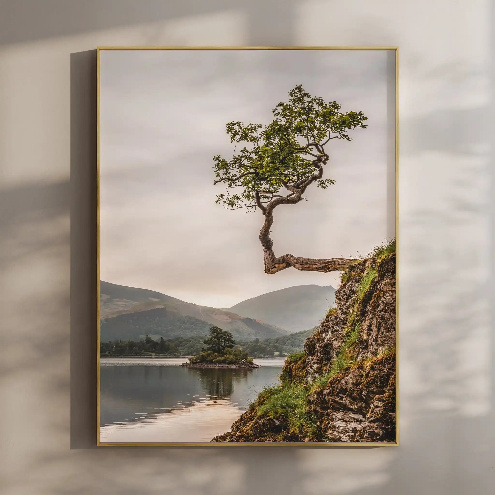 Lone Tree at Derwentwater – Lake District Wall Art Print by Chamonix Prints