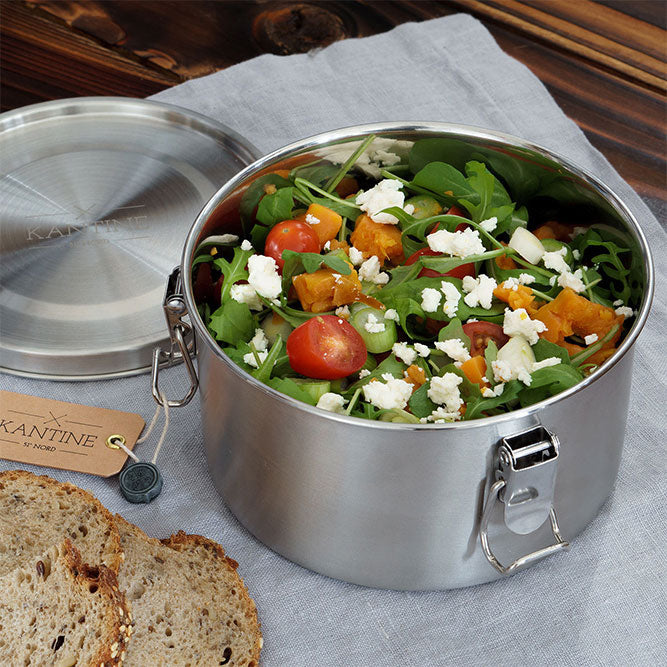 Lunchbox Tiffin Auslaufsichere Edelstahl Frischhaltedose 1200 ml Plastikfrei Für Unterwegs