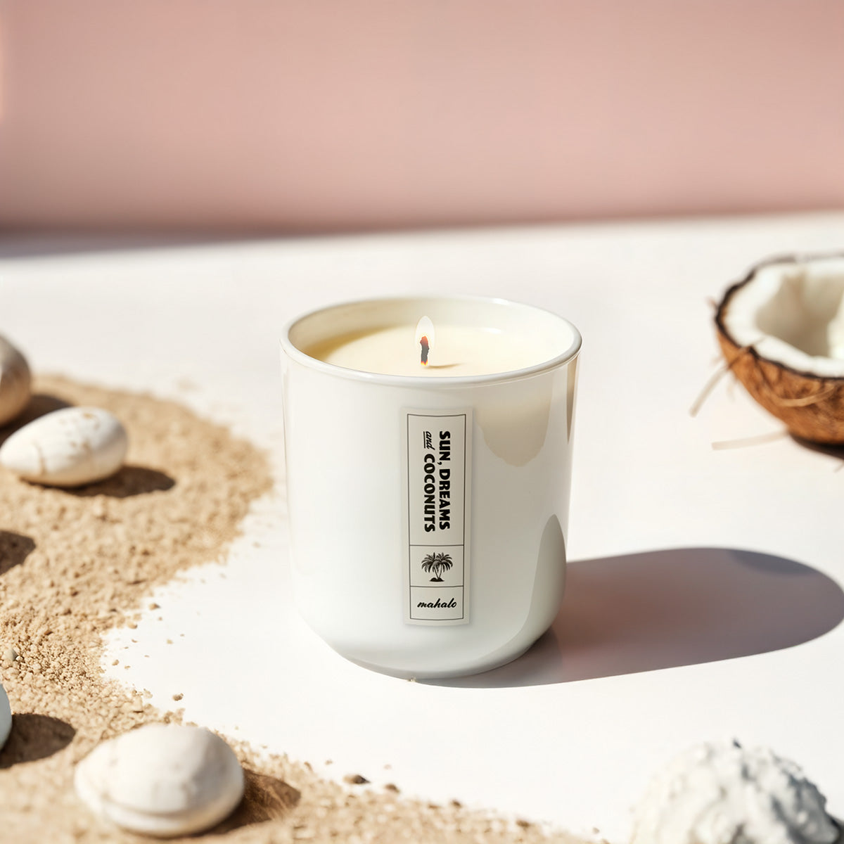 Sun Dreams And Coconuts Duftkerze Kokos Vanille Zitronenverbene Tropischer Duft 200G Brenndauer Bis 40 Stunden