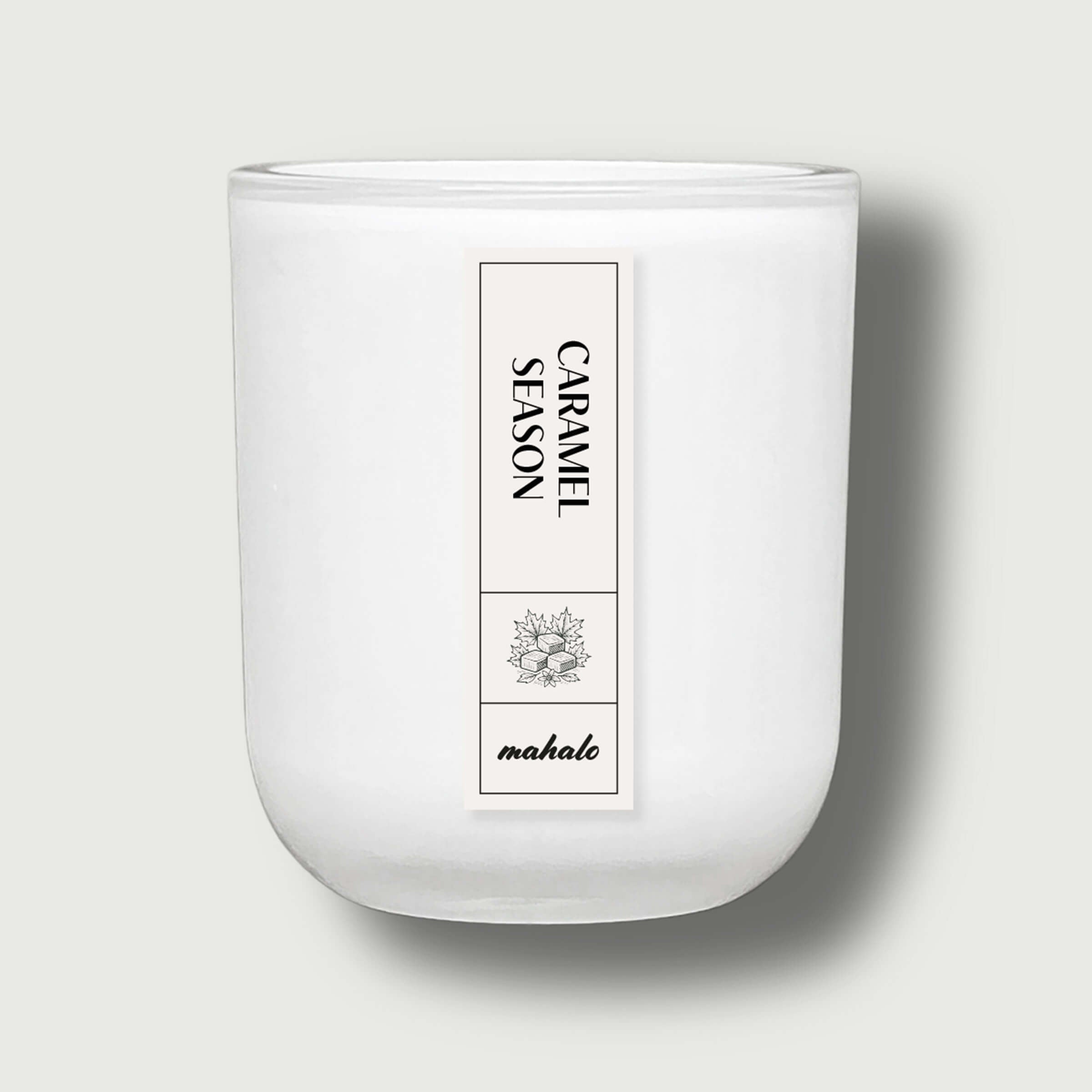 Caramel Season Duftkerze Mit Gourmet Vanille Und Salzigem Karamell Und Mandel Note Für Gemütliche Herbsttage 200 g