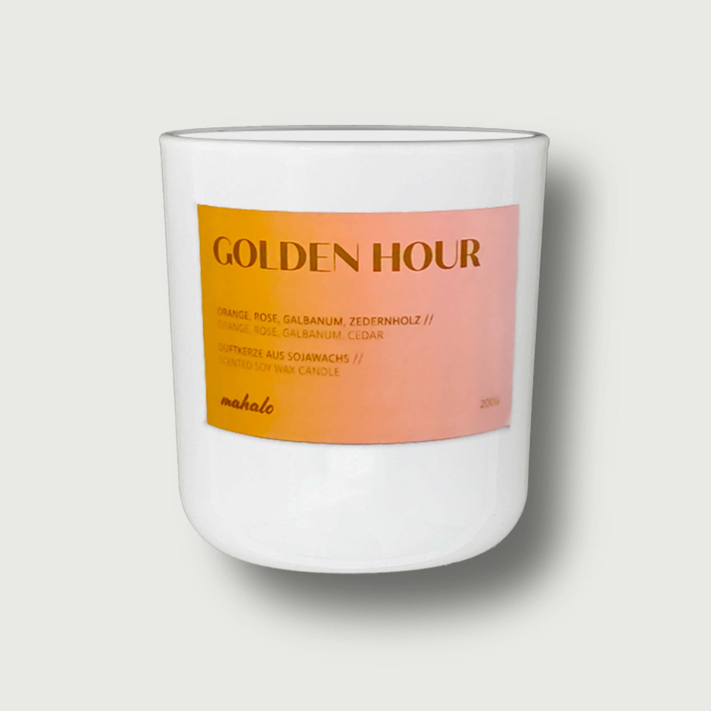Golden Hour Duftkerze Limited Edition Mit Orange Rose Galbanum Und Zedernholz Für Entspannte Abende Zuhause