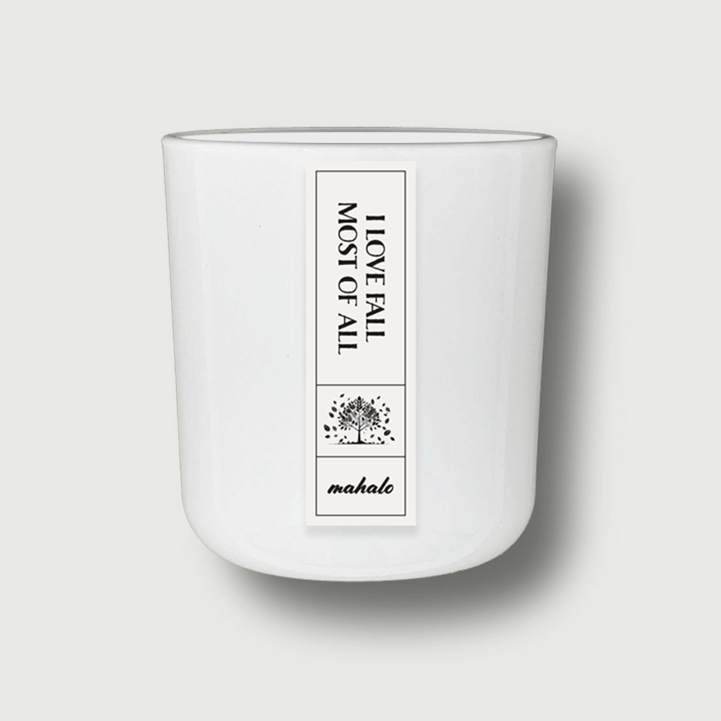 I Love Fall Duftkerze Mit Magnolie Und Vanille Für Gemütliche Herbstabende Zu Hause