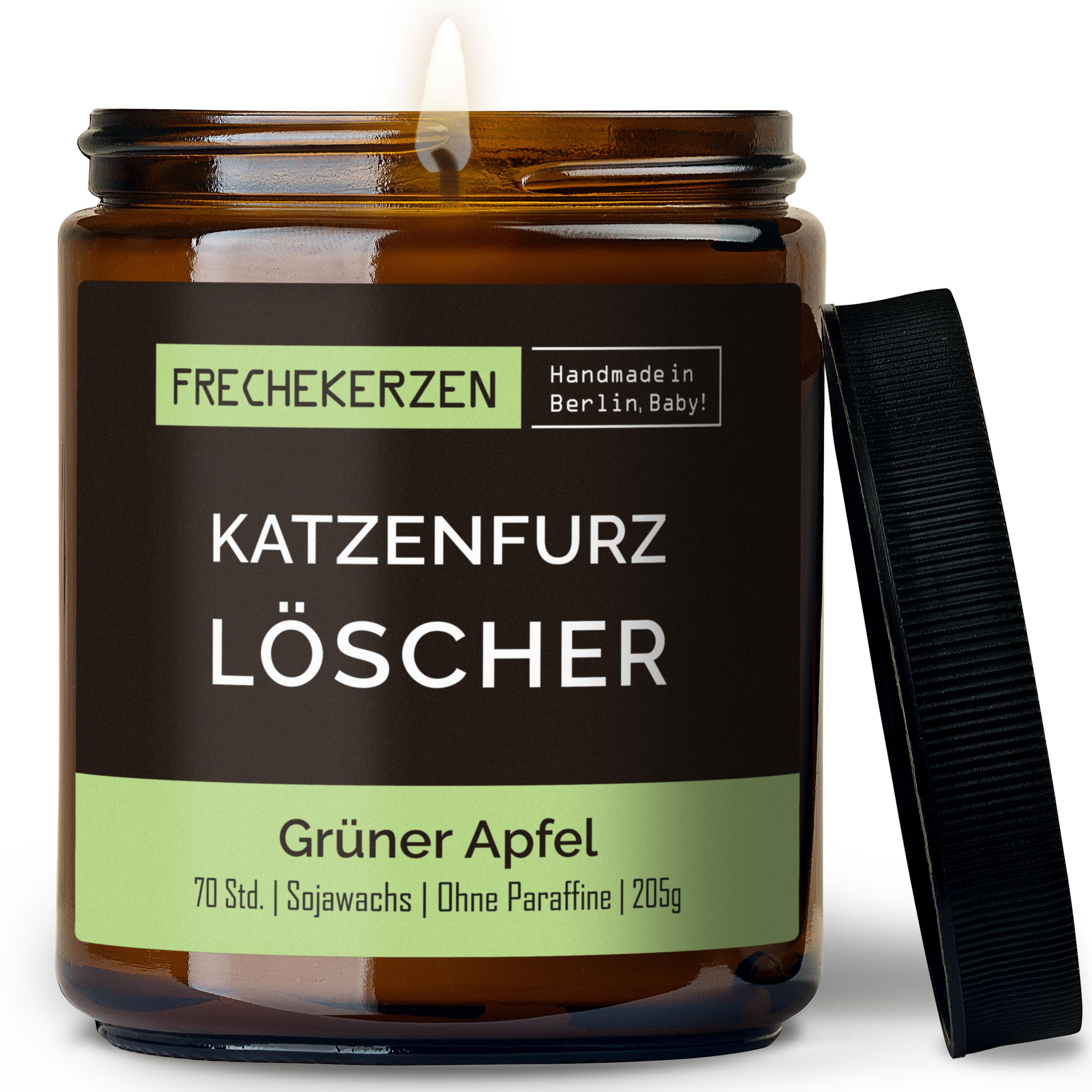 Original Frechekerzen Duftkerze Im Glas Mit Spruch Katzenfurz Löscher Geschenkidee Humor