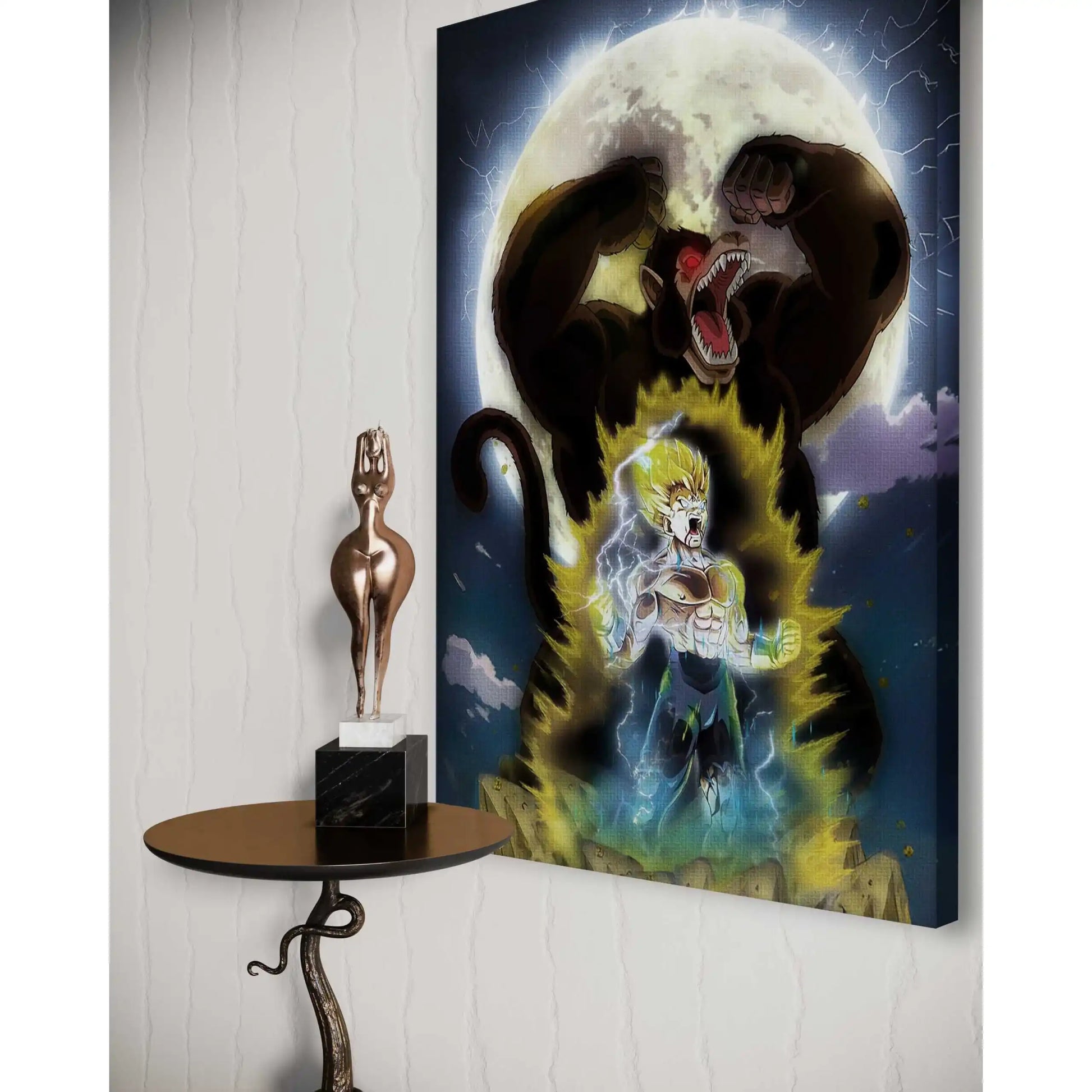 Majin Vegeta x SHADOW030 - Dragon Ball - Anime Leinwandbild by SimpleCanvas