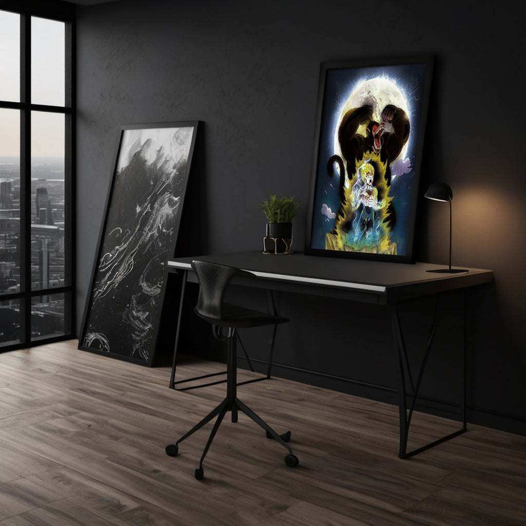 Majin Vegeta x SHADOW030 - Dragon Ball - Anime Leinwandbild by SimpleCanvas