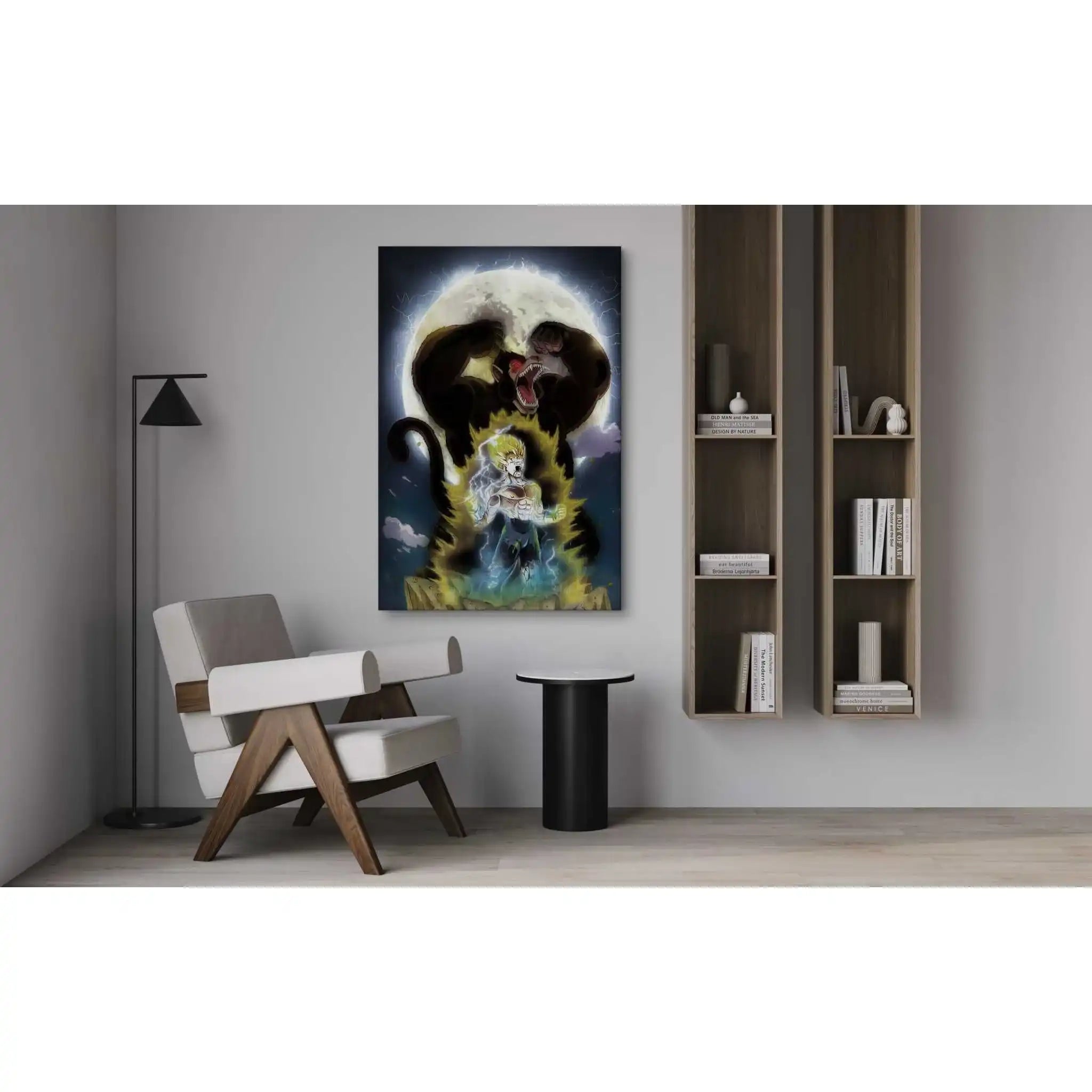 Majin Vegeta x SHADOW030 - Dragon Ball - Anime Leinwandbild by SimpleCanvas