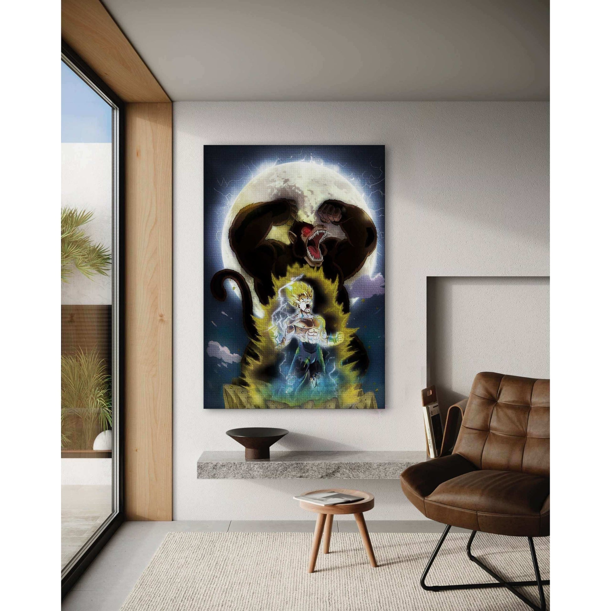 Majin Vegeta x SHADOW030 - Dragon Ball - Anime Leinwandbild by SimpleCanvas