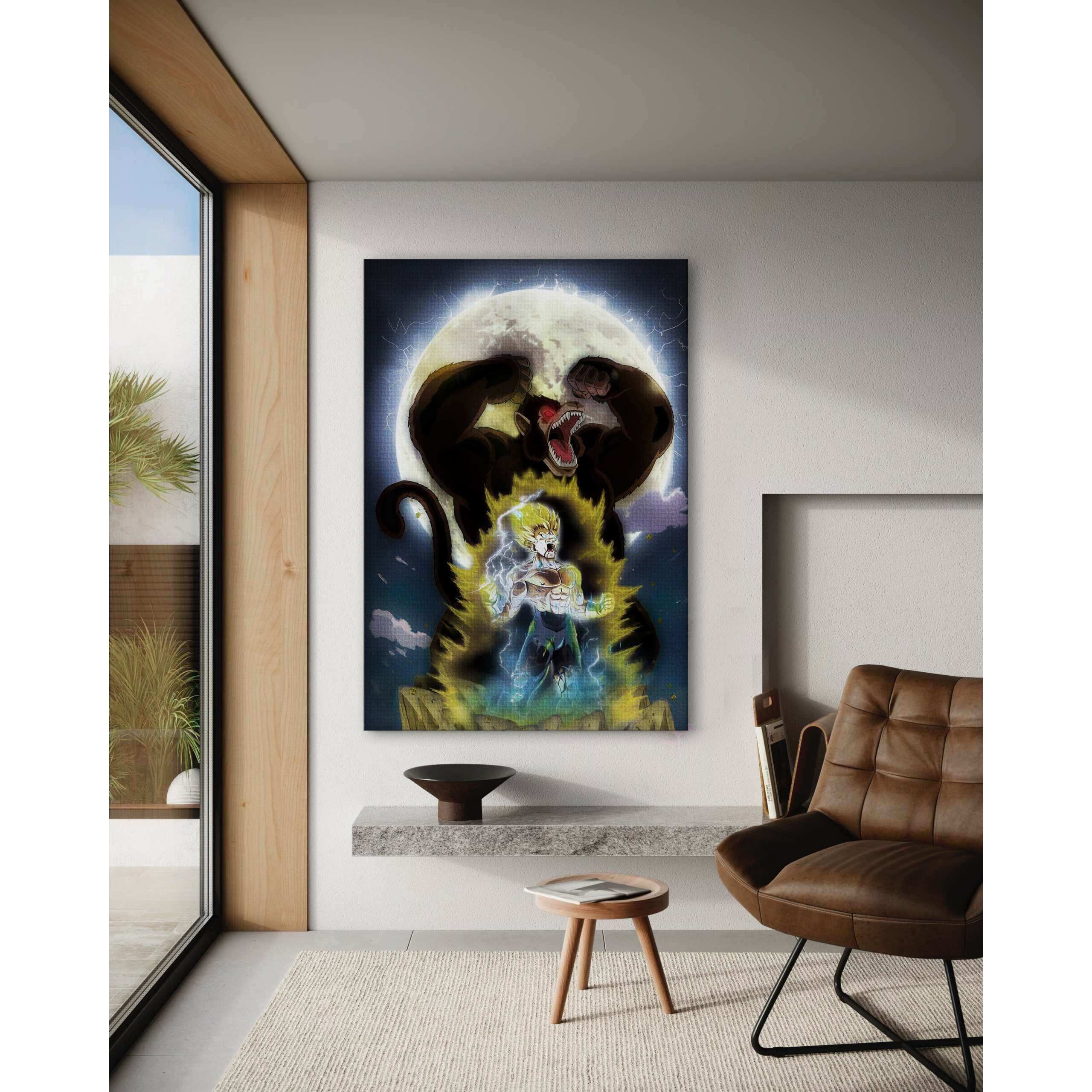 Majin Vegeta x SHADOW030 - Dragon Ball - Anime Leinwandbild by SimpleCanvas