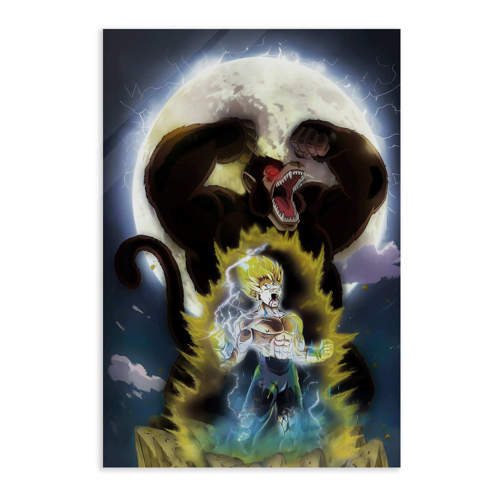 Majin Vegeta x SHADOW030 - Dragon Ball - Anime Leinwandbild by SimpleCanvas