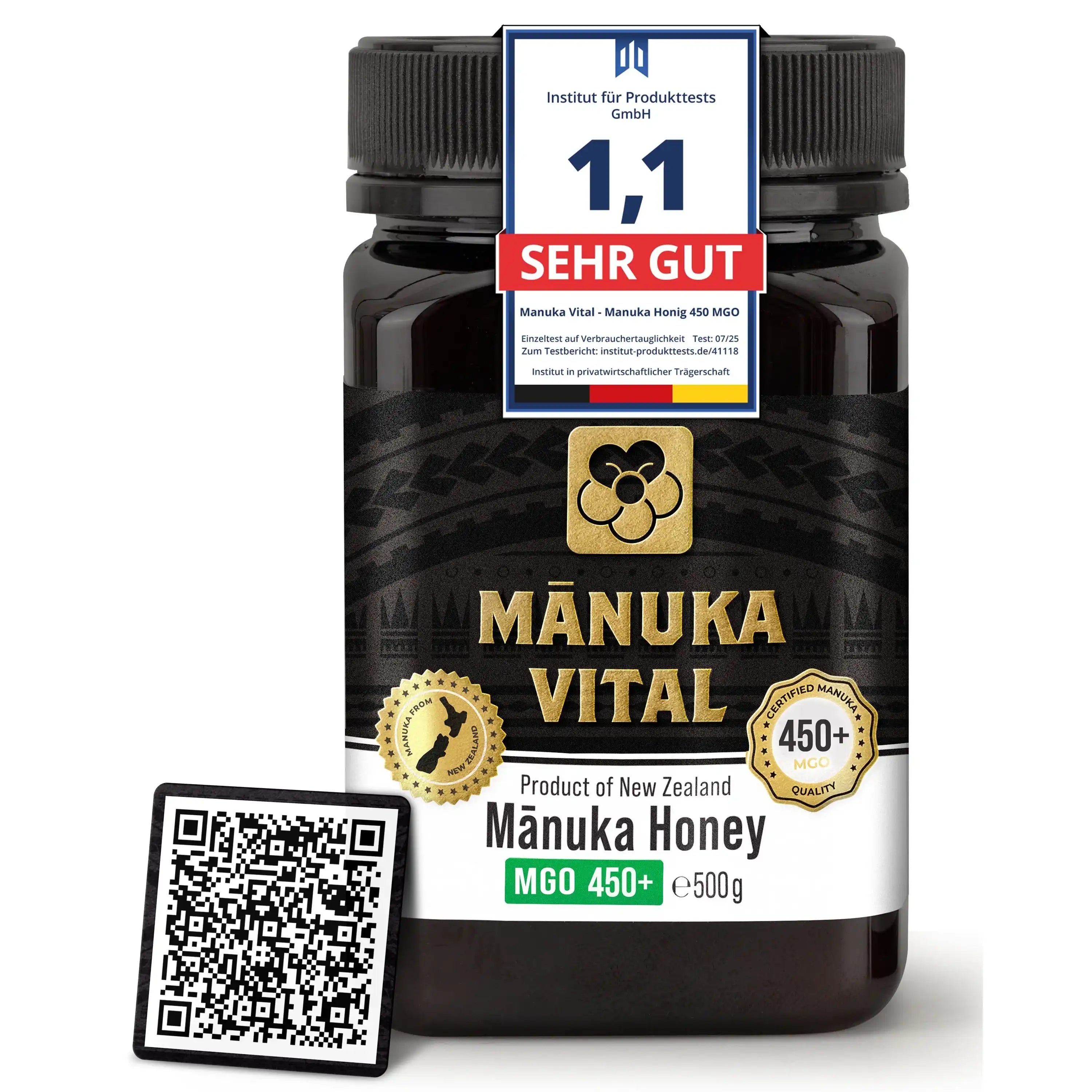 Manuka Honig MGO 450+, 500g by ManukaWelt