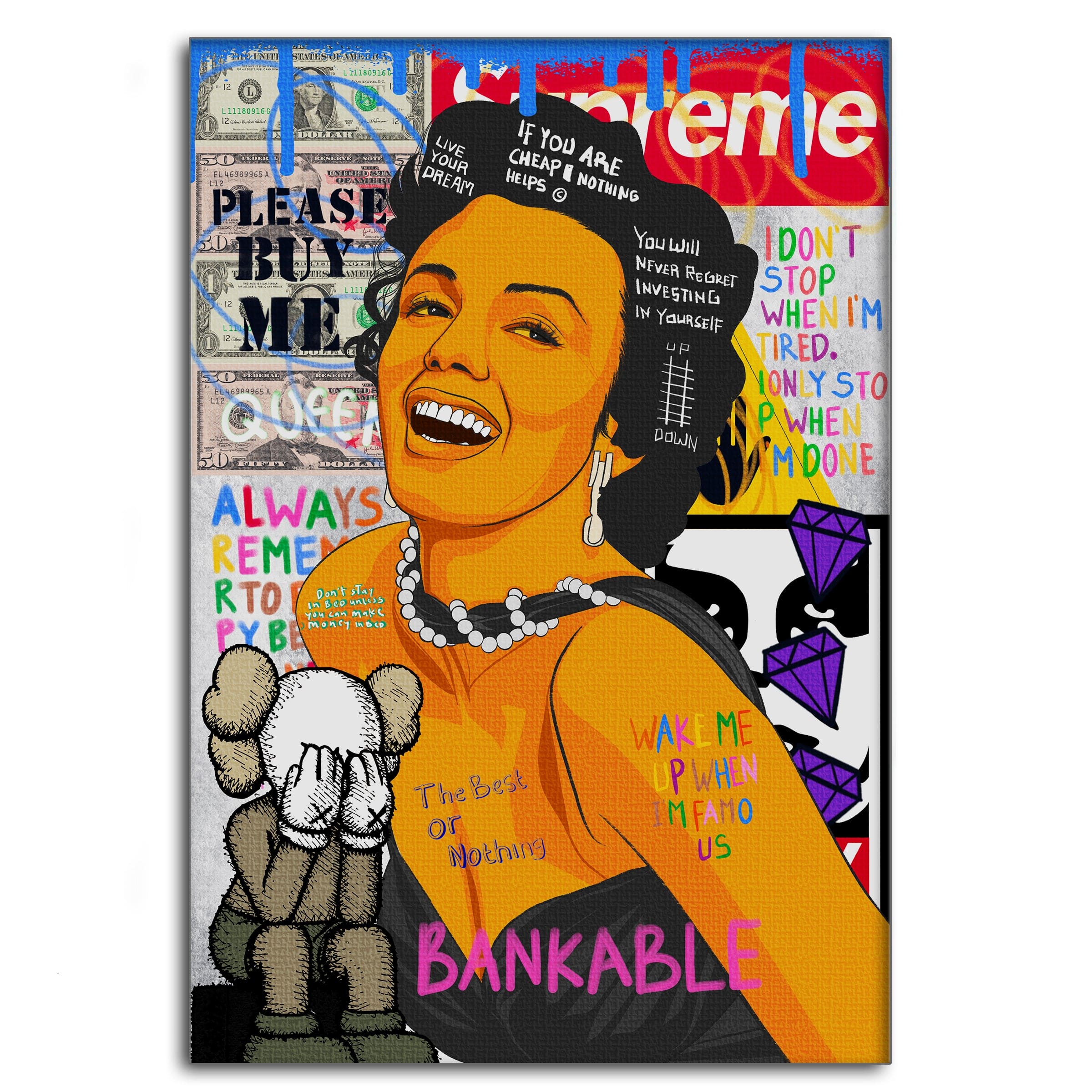 Marilyn Monroe - Leinwandbild Pop Art by SimpleCanvas