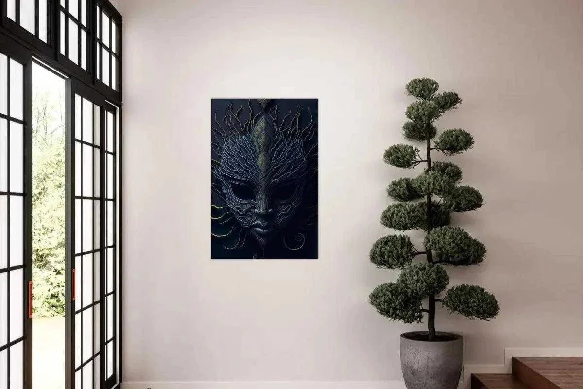 Mask of Vengeance - Leinwandbild Japanisch by SimpleCanvas