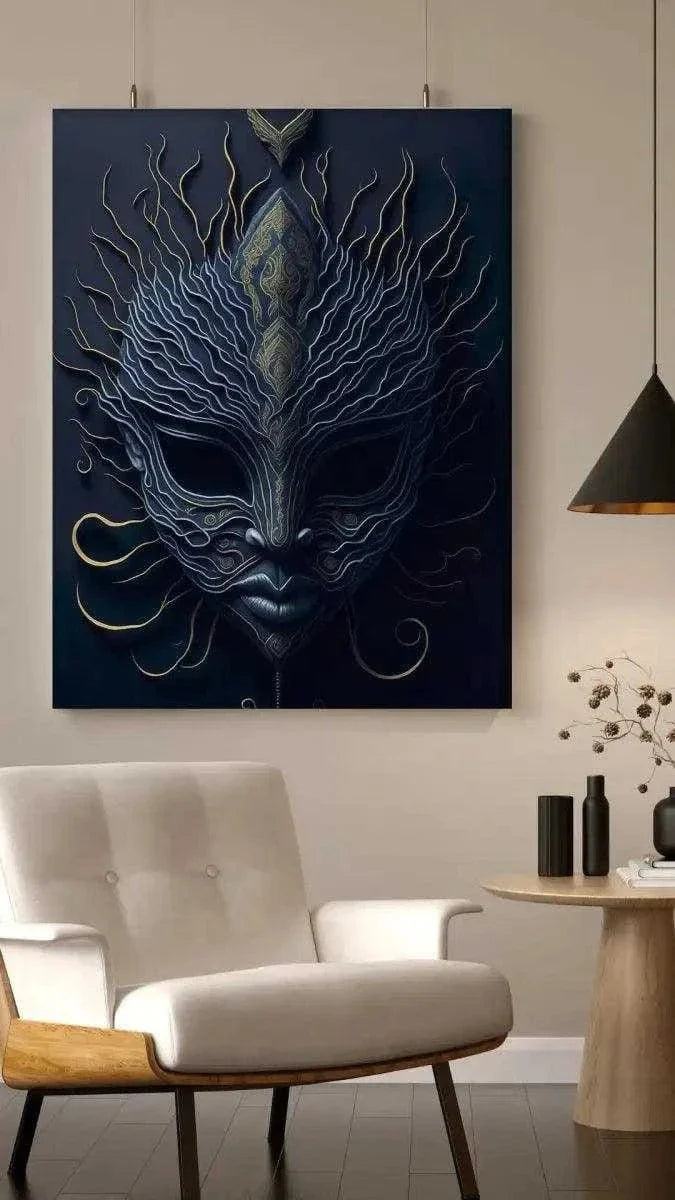 Mask of Vengeance - Leinwandbild Japanisch by SimpleCanvas