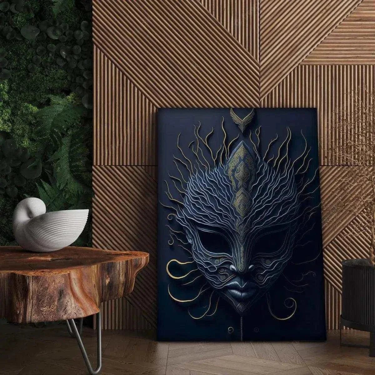 Mask of Vengeance - Leinwandbild Japanisch by SimpleCanvas