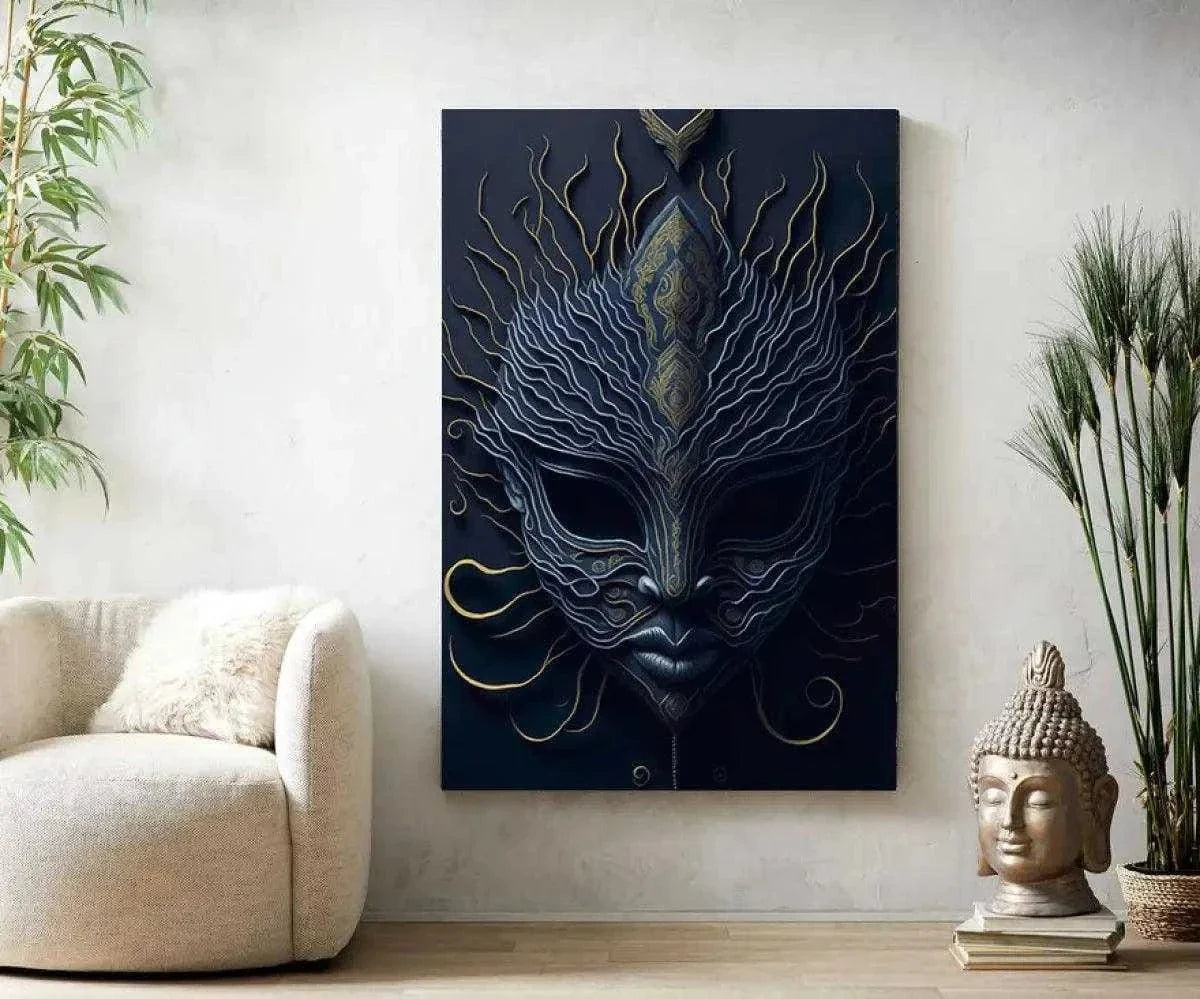 Mask of Vengeance - Leinwandbild Japanisch by SimpleCanvas