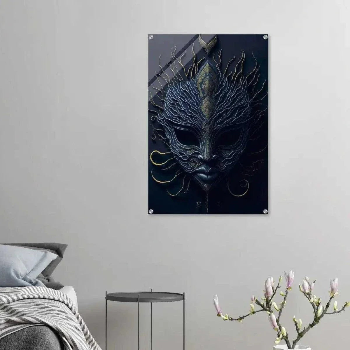 Mask of Vengeance - Leinwandbild Japanisch by SimpleCanvas