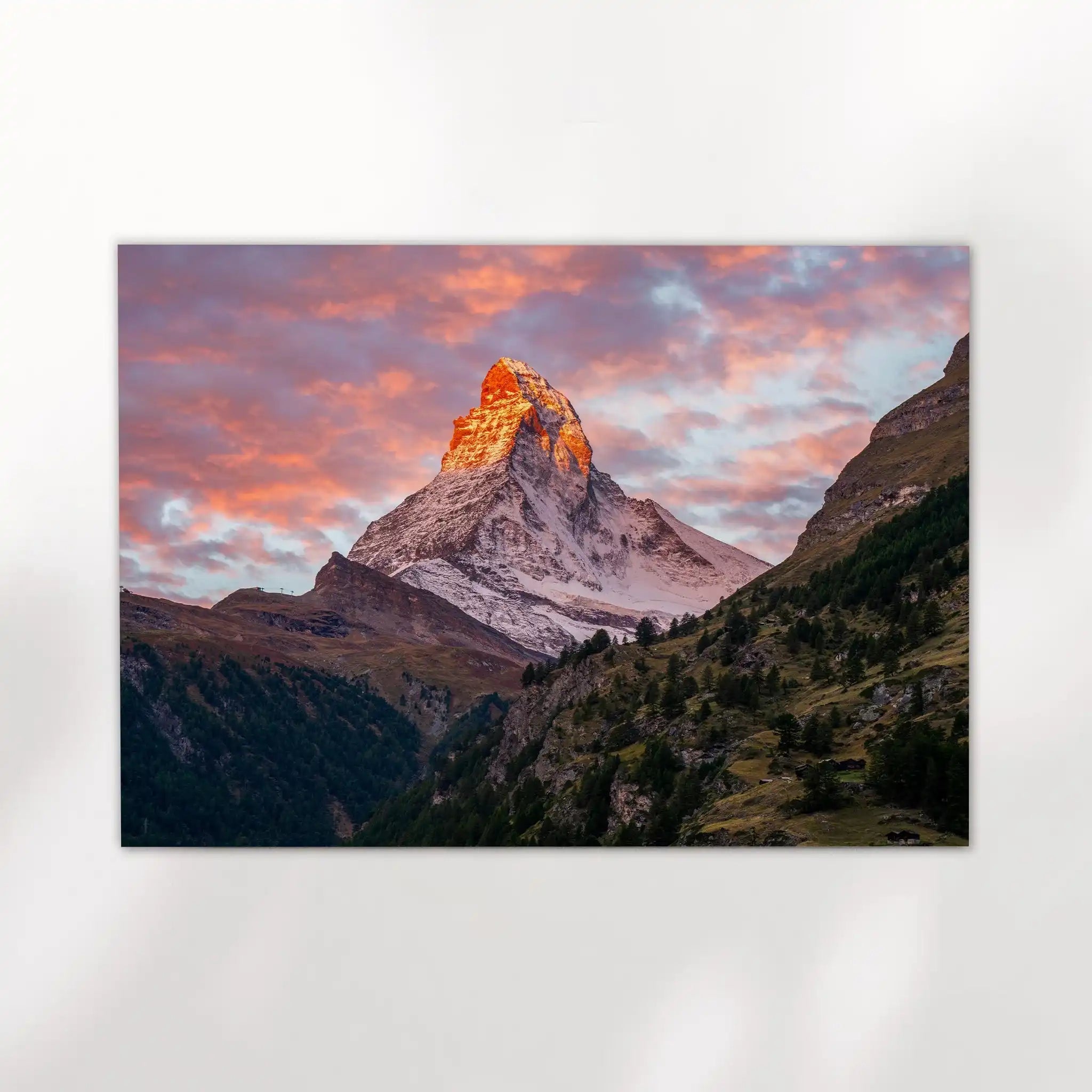 Matterhorn at Sunrise – Swiss Alps Wall Art by Chamonix Prints