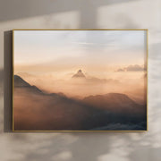 Golden Sunrise Over The Matterhorn | Mont Blanc Summit Photography Print by Chamonix Prints
