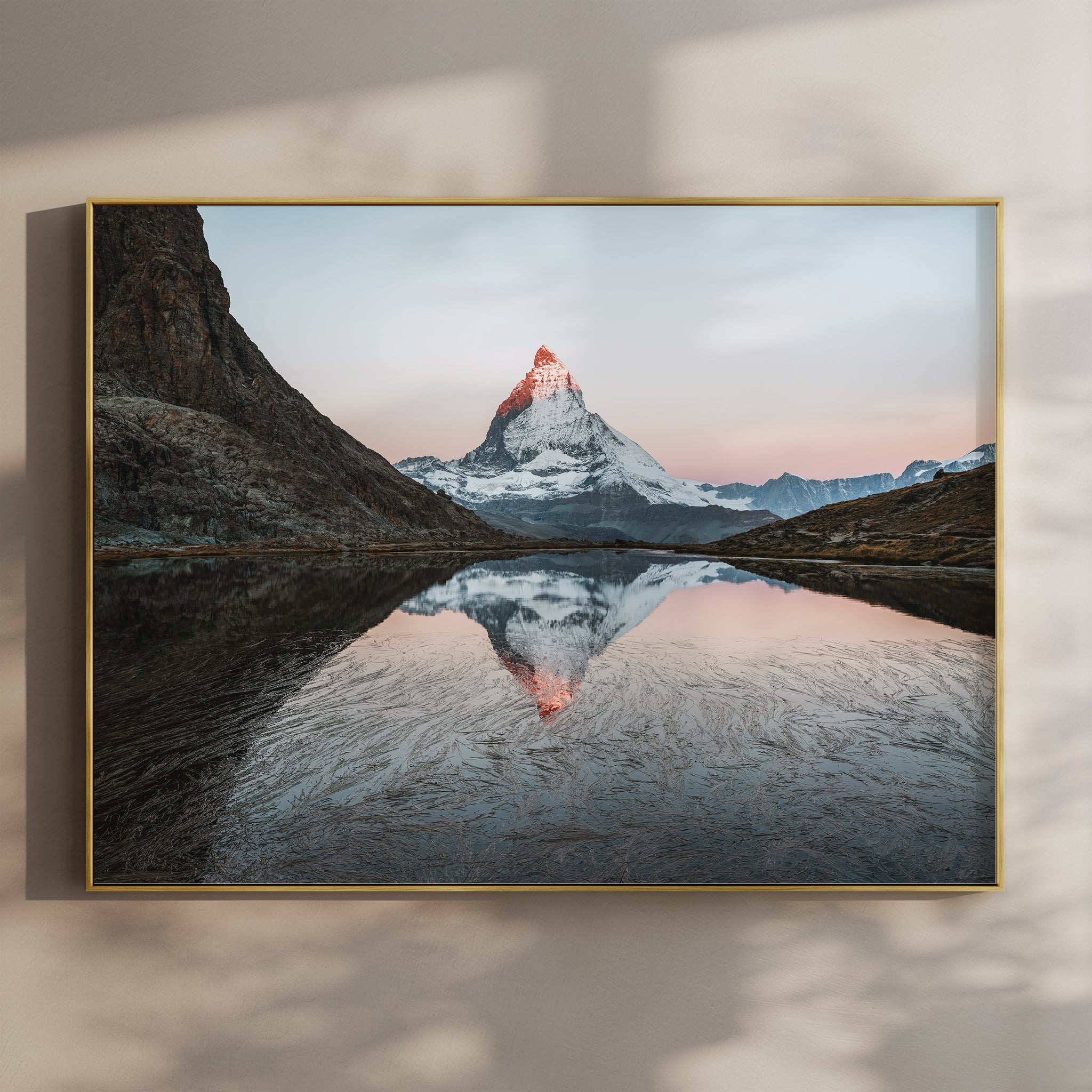 Riffelsee at Dawn – Matterhorn Reflection