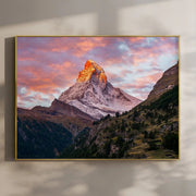 Matterhorn at Sunrise – Swiss Alps Wall Art by Chamonix Prints