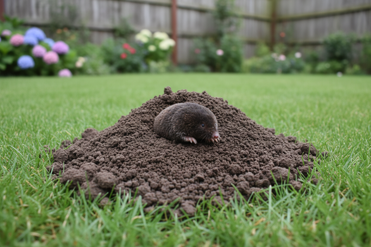 maulwurf mit hügel 
