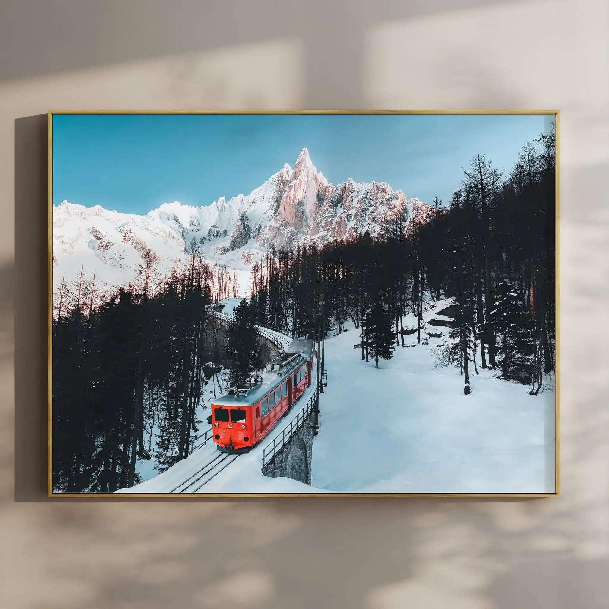 Mer de Glace et train du Montenvers, Chamonix by Chamonix Prints