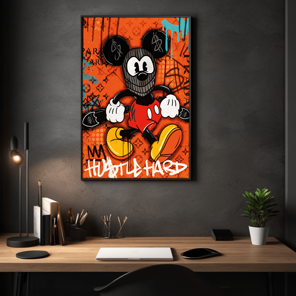 Mickey the thief - Leinwandbild Pop Art / Motivation by SimpleCanvas