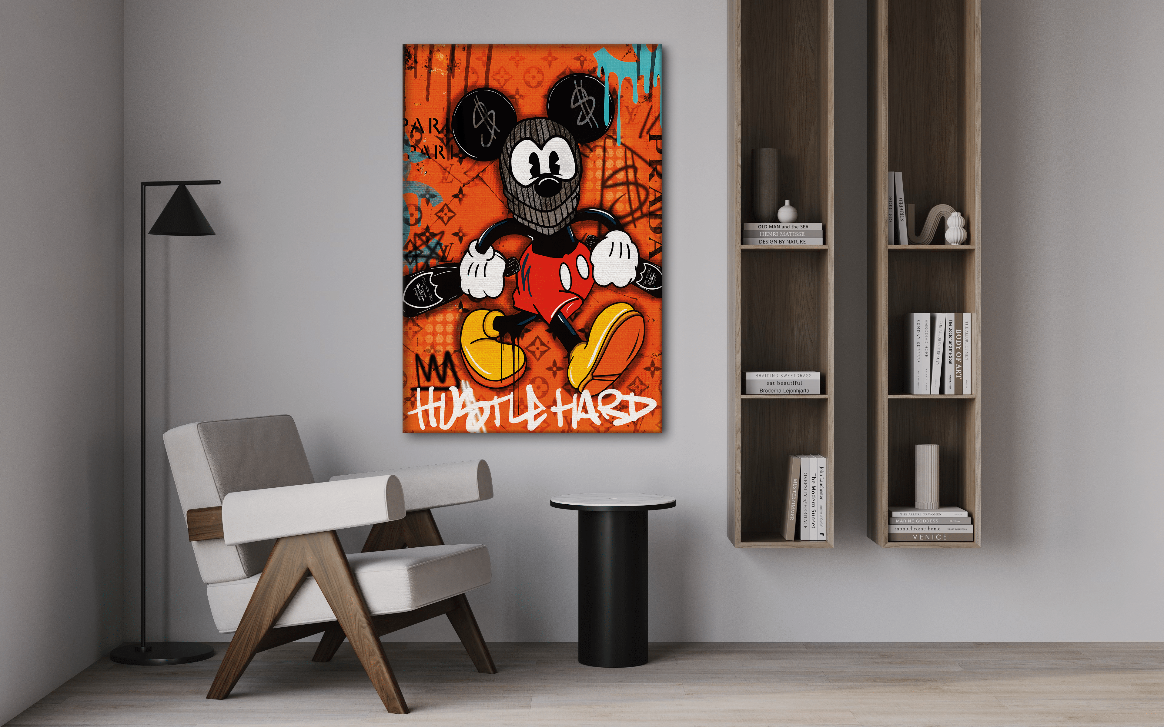 Mickey the thief - Leinwandbild Pop Art / Motivation by SimpleCanvas