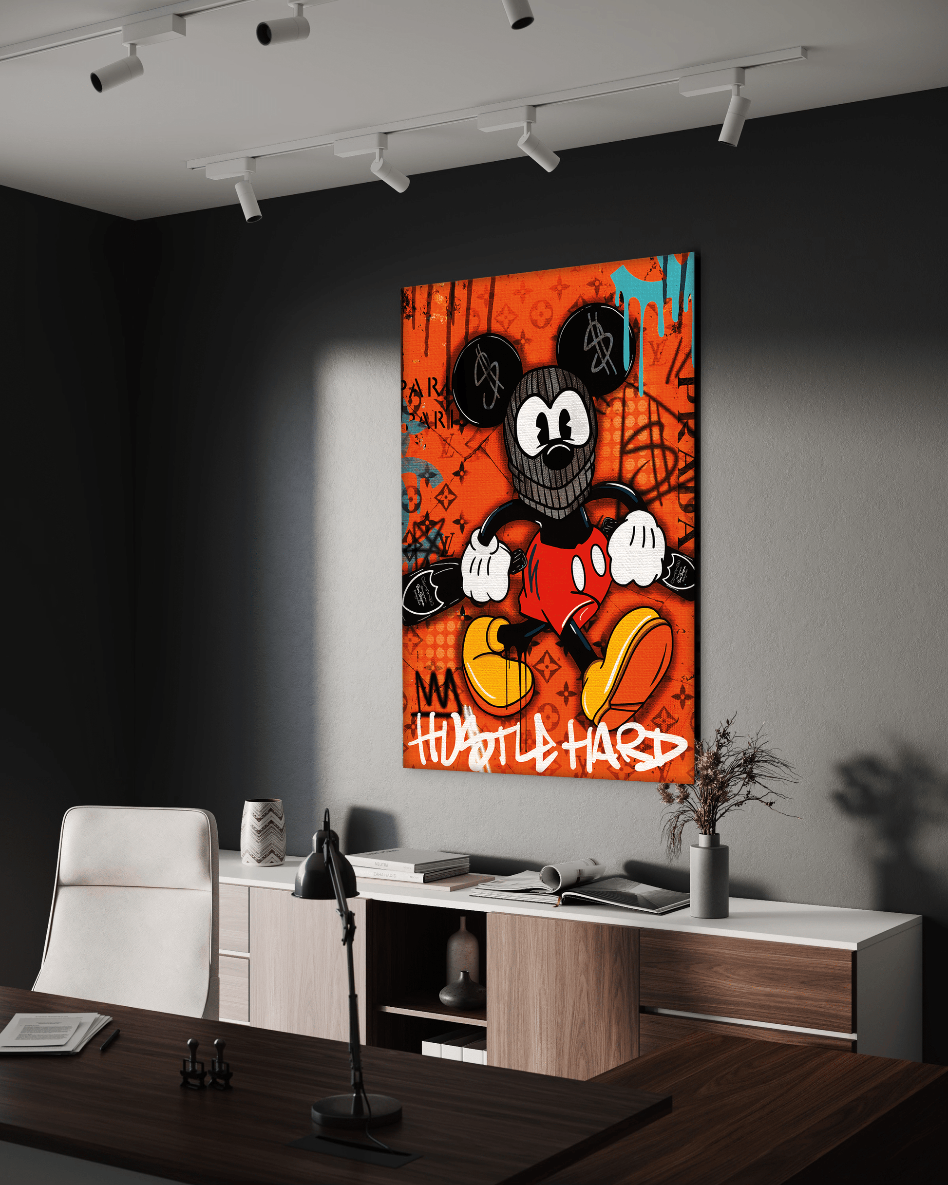 Mickey the thief - Leinwandbild Pop Art / Motivation by SimpleCanvas