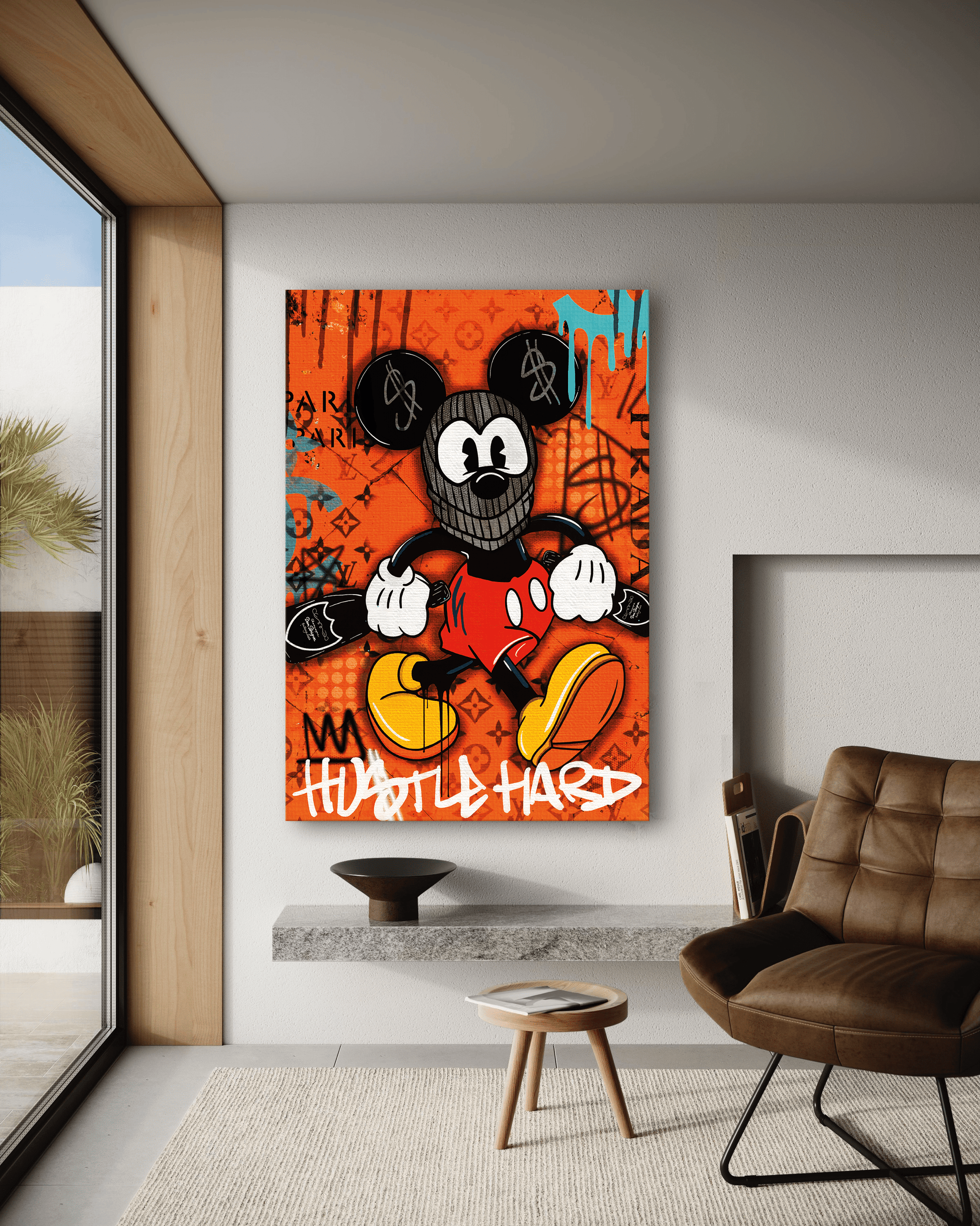 Mickey the thief - Leinwandbild Pop Art / Motivation by SimpleCanvas