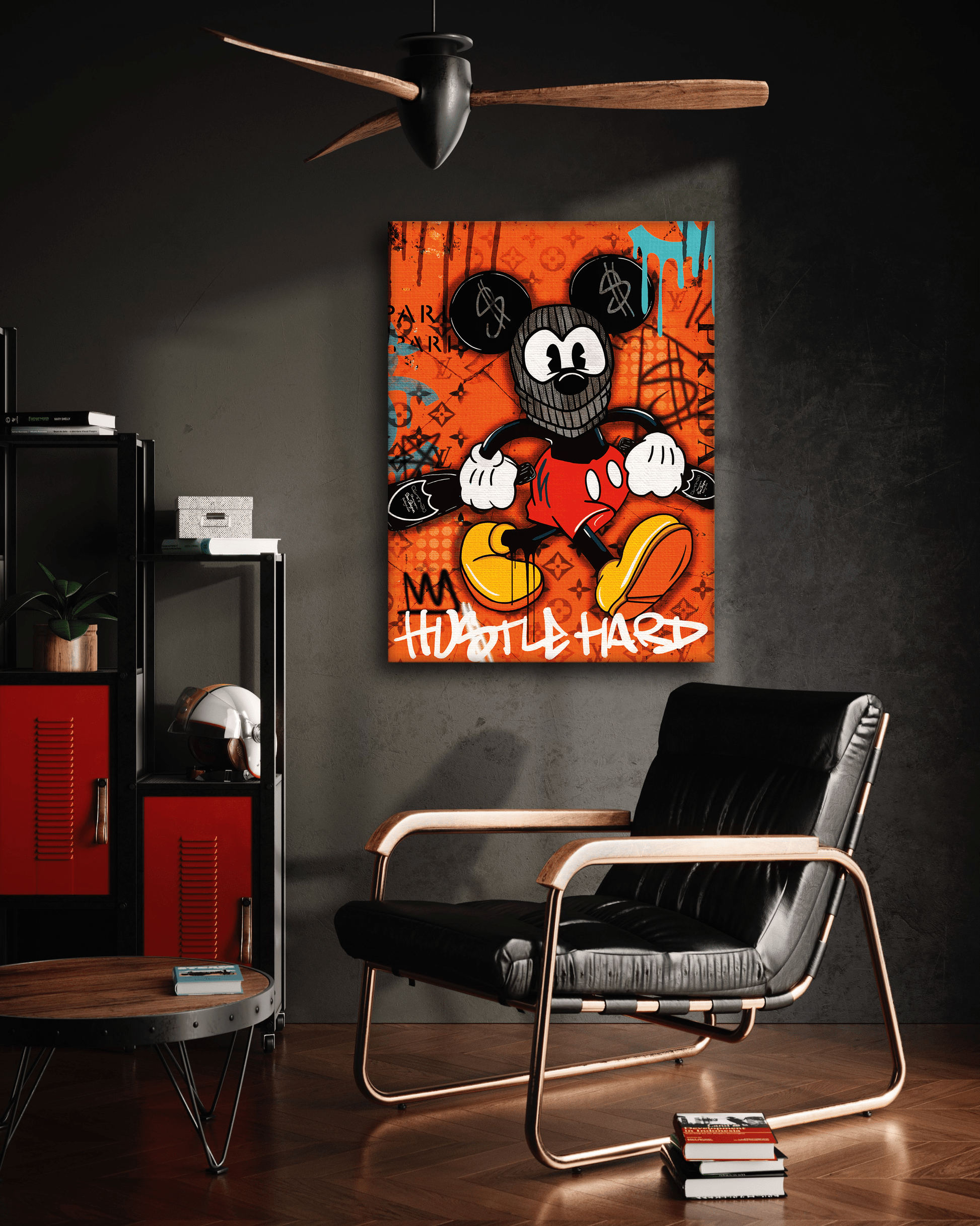 Mickey the thief - Leinwandbild Pop Art / Motivation by SimpleCanvas