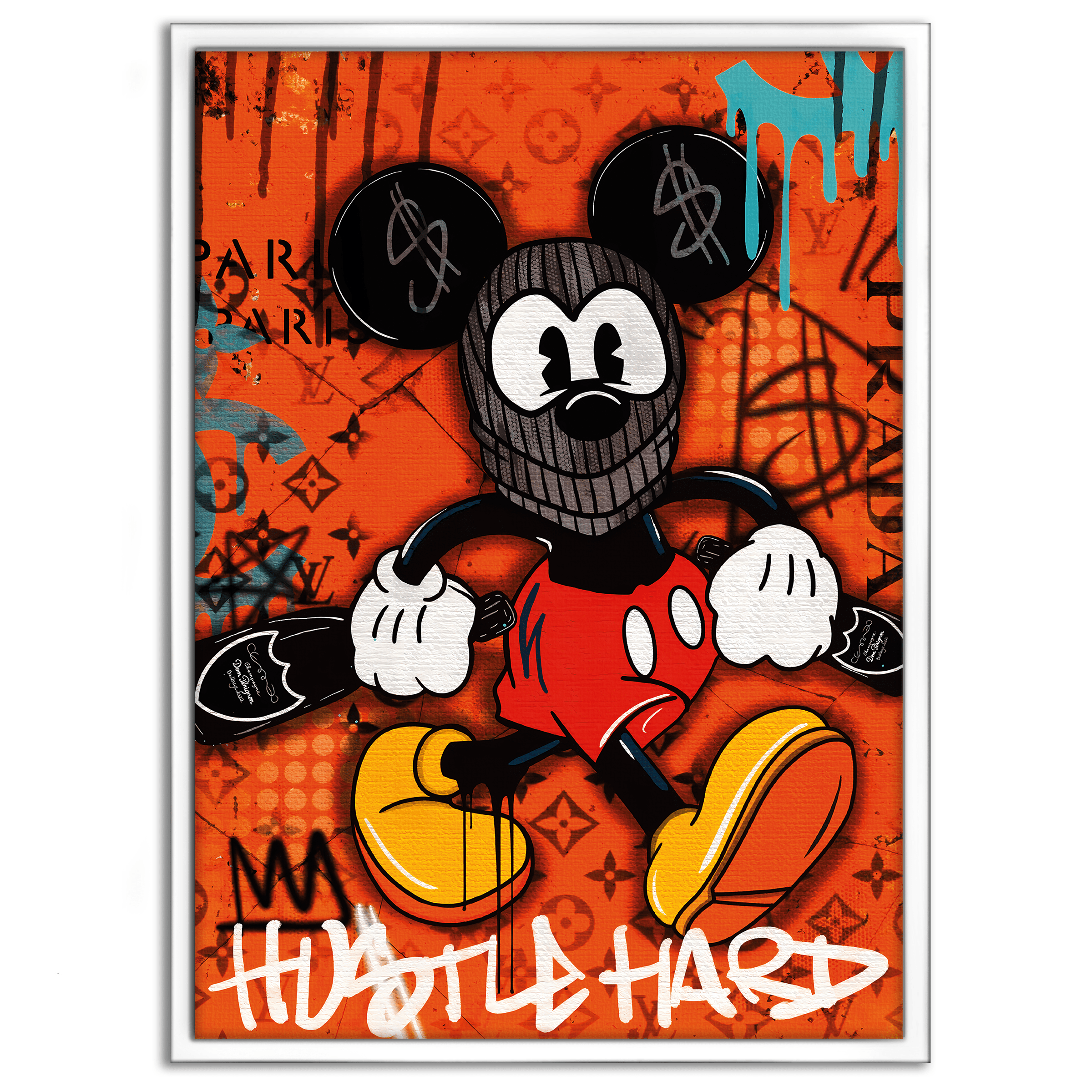 Mickey the thief - Leinwandbild Pop Art / Motivation by SimpleCanvas